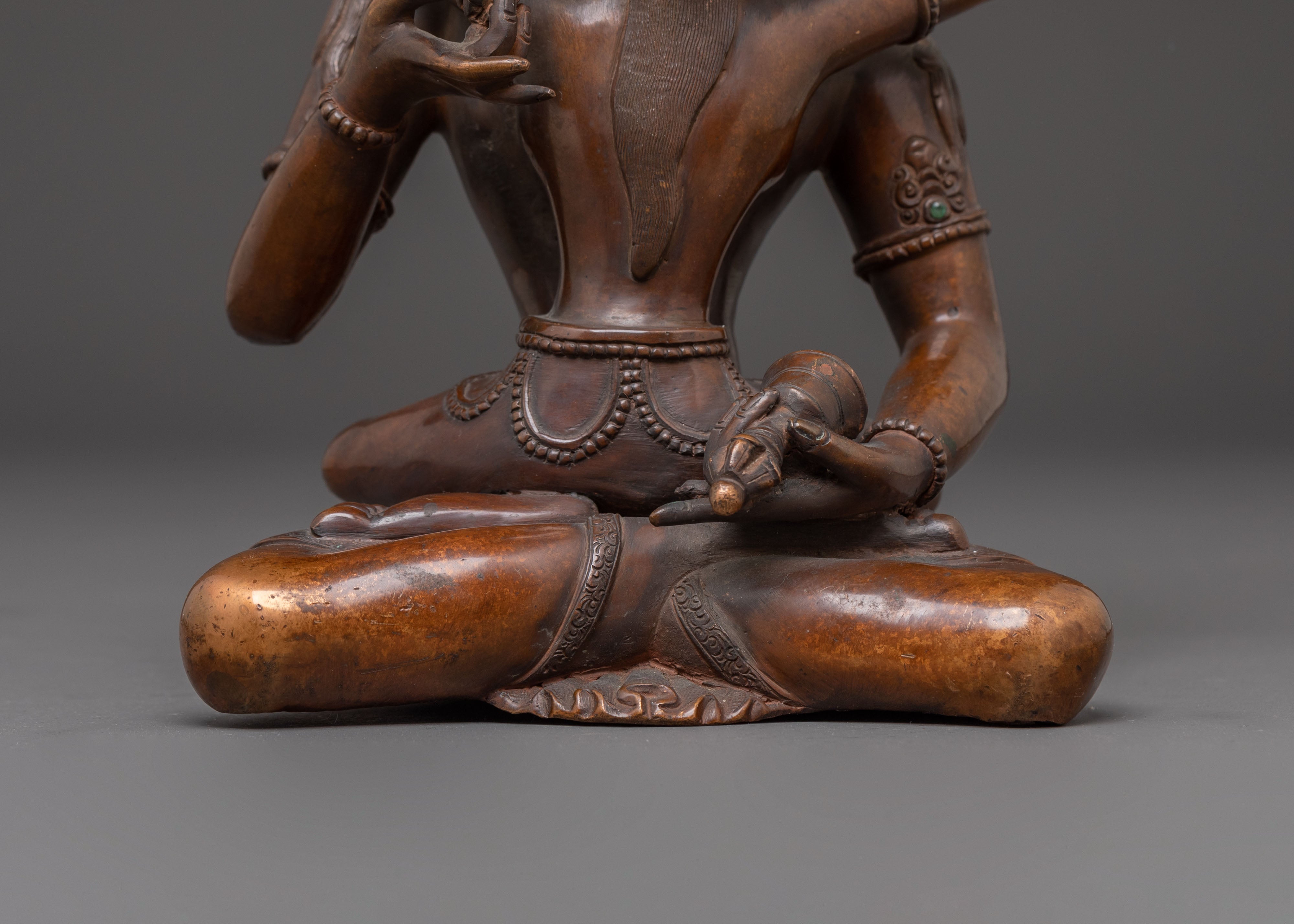 Handmade Sacred Vajrasattva with Consort Statue | Tantric Deity