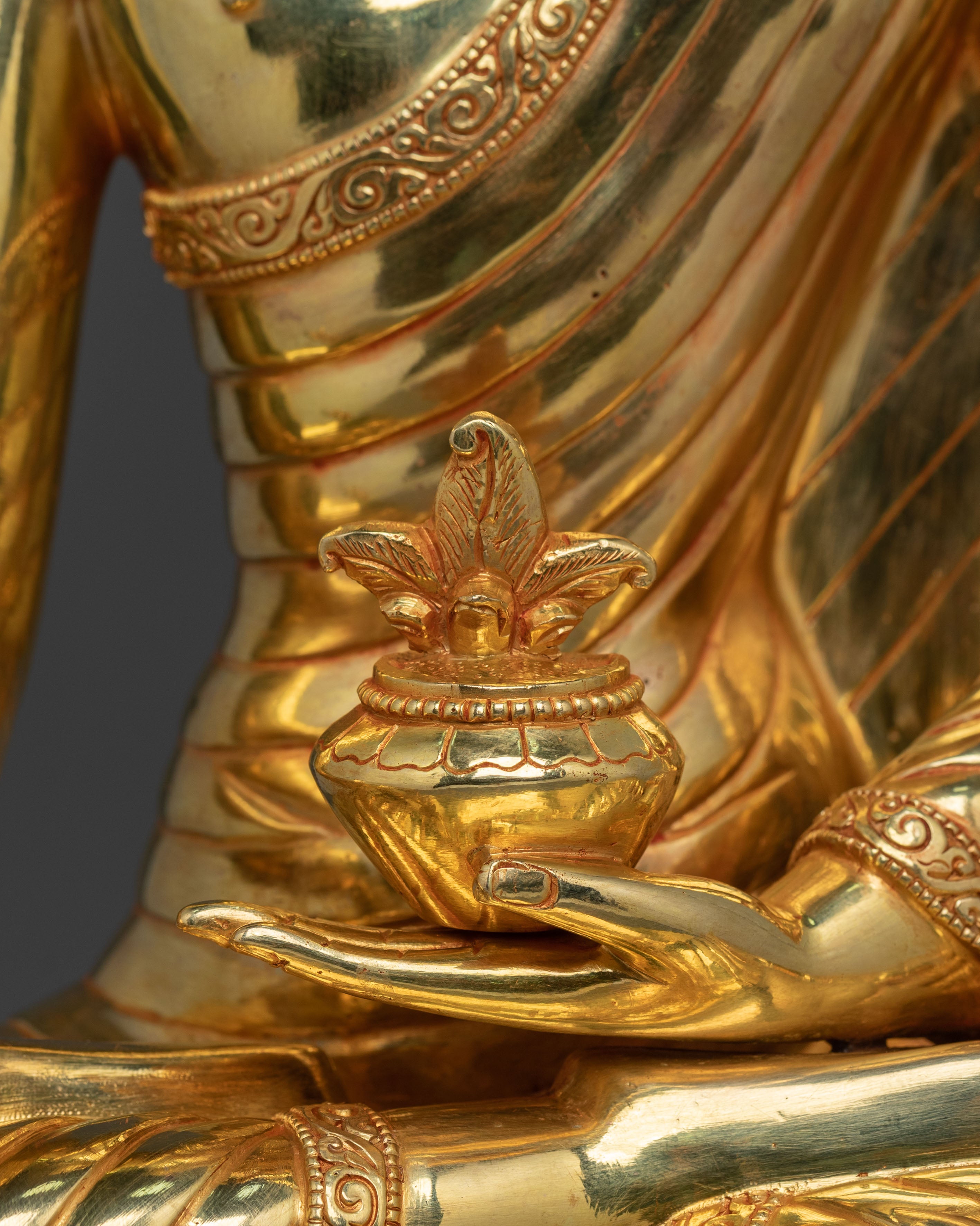 Healing Buddha Bhaisajyaguru Art: 24K Gold Gilded