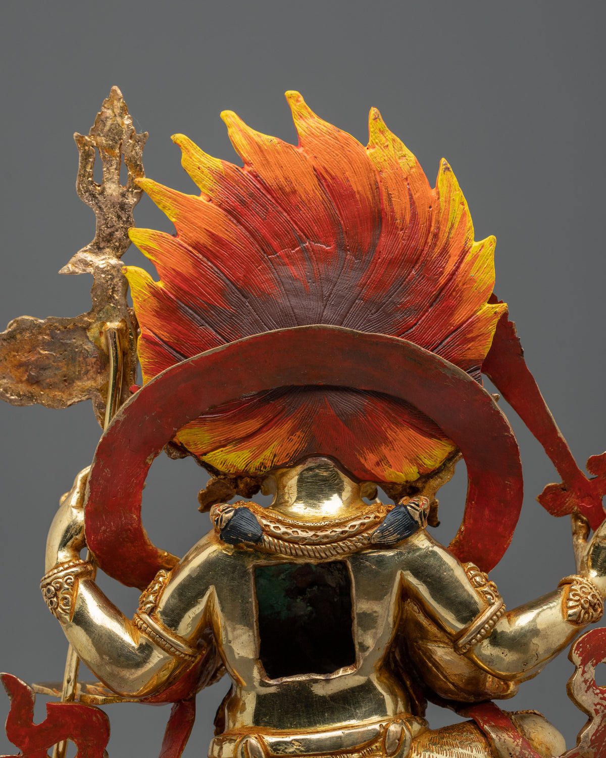 Four Armed Mahakala Statue | 34cm Copper Sculpture