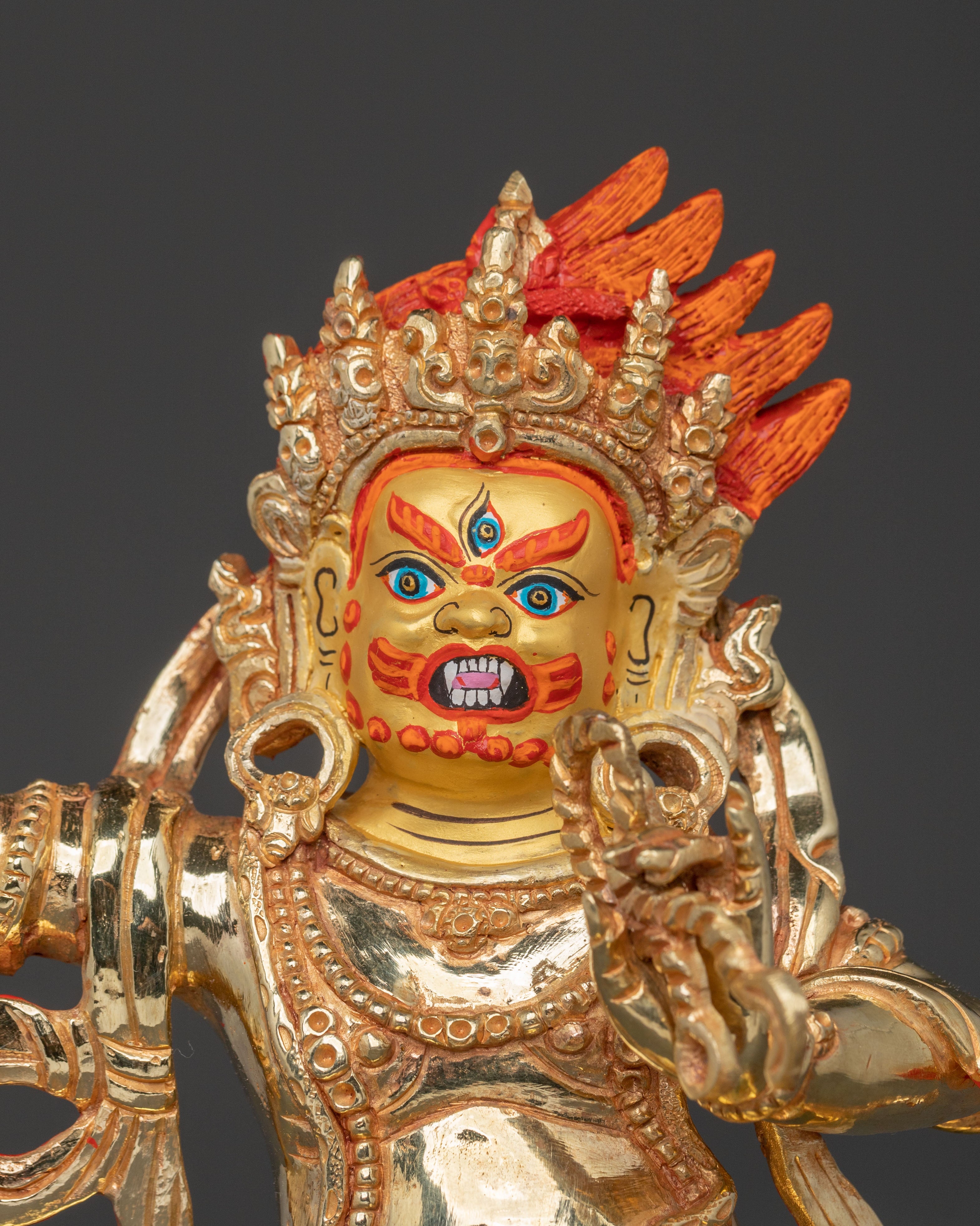 Handcrafted Vajrapani Sculpture | Wrathful Protector