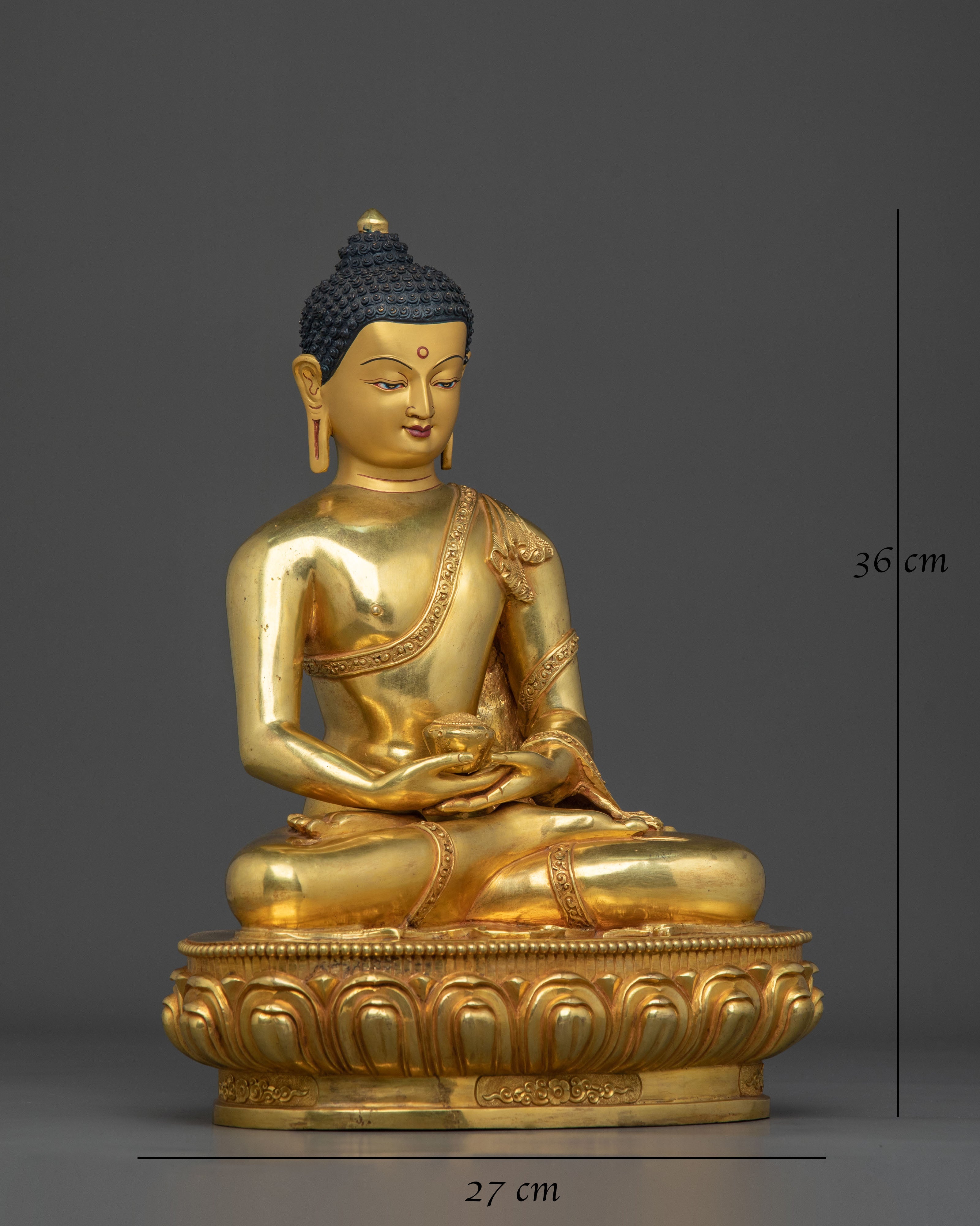 Radiant Amitabha Buddha Statue for Altar | Buddha of Infinite Light