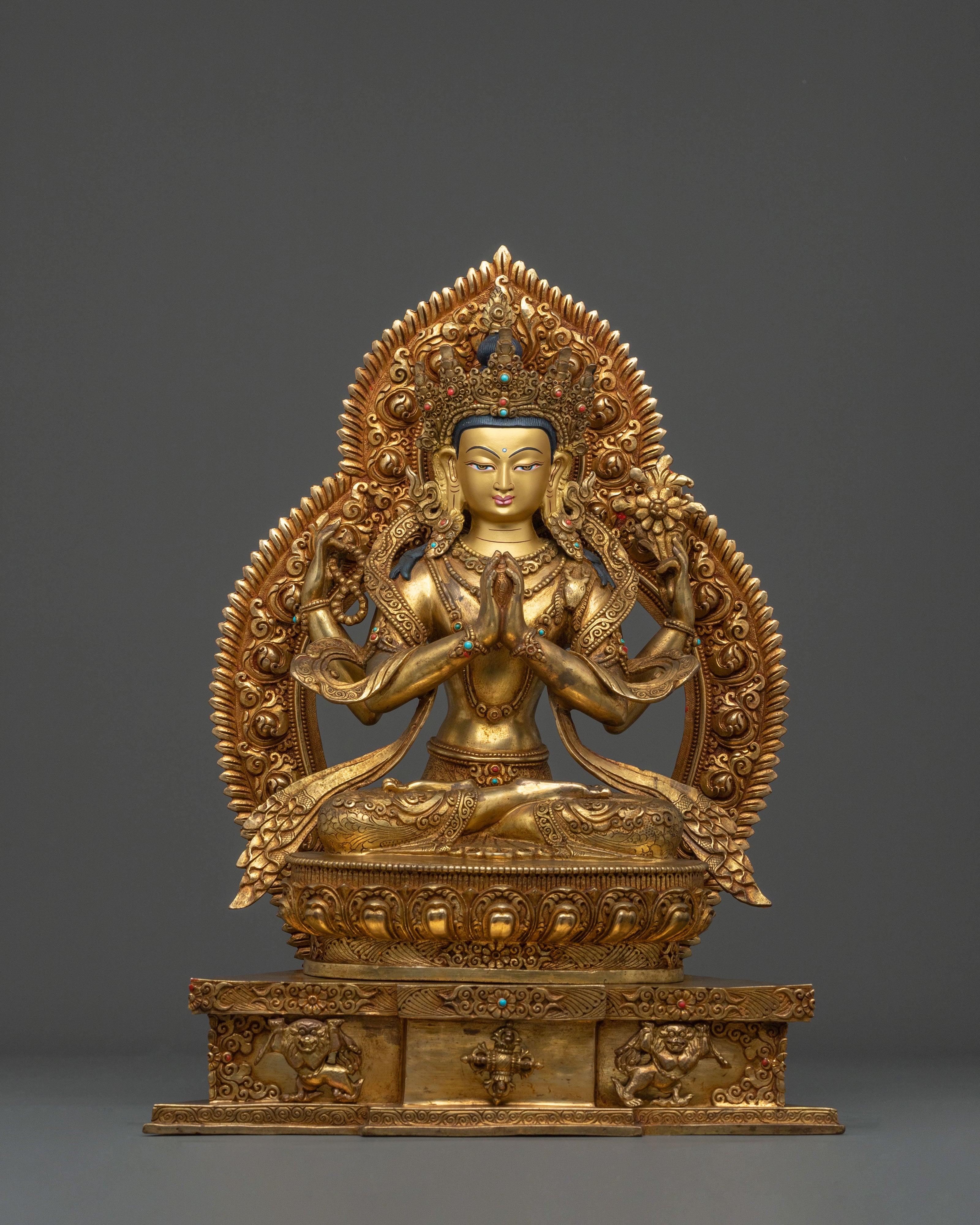 Four-Armed Chenrezig Statue 