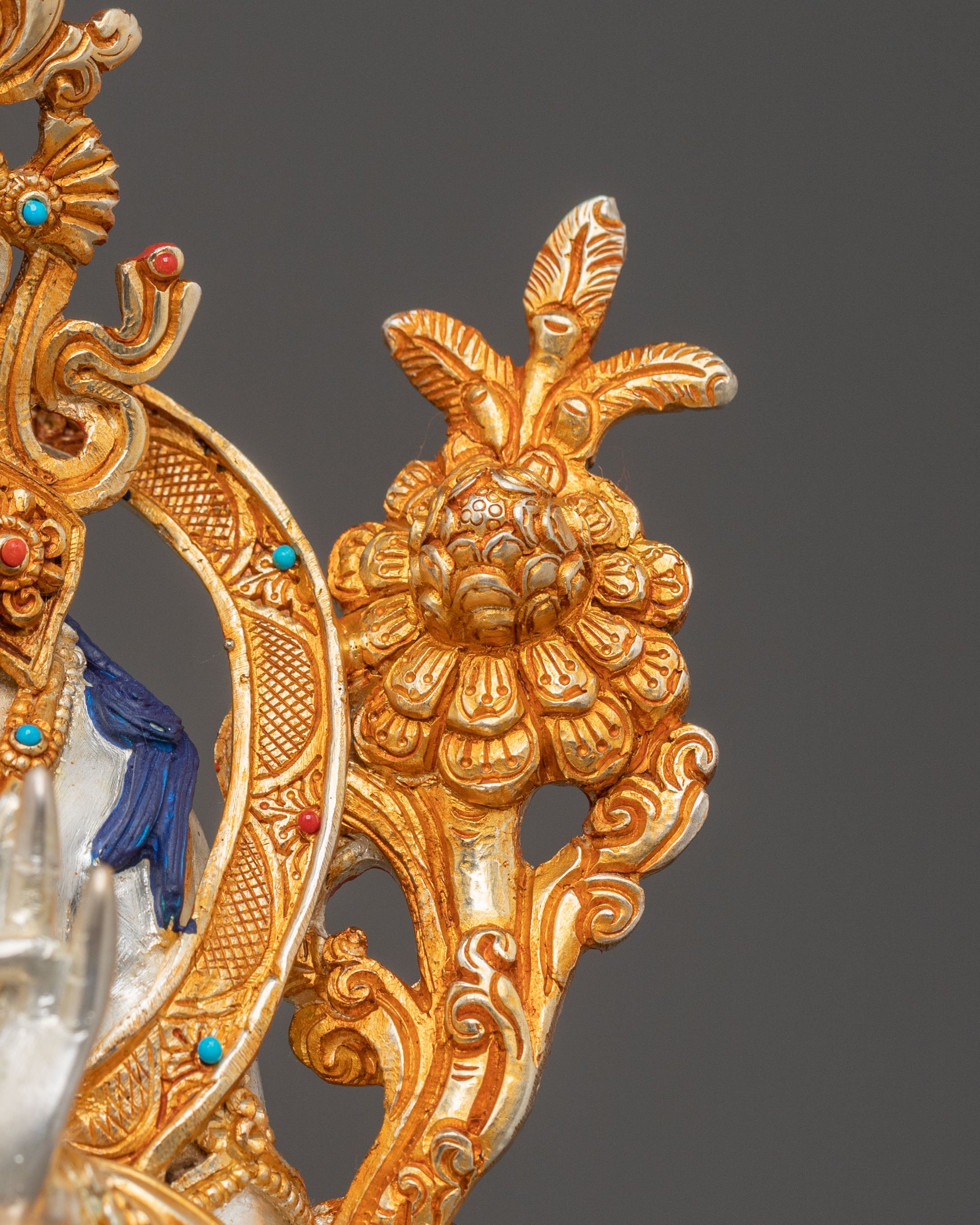 Green Tara Statue – Serene Copper Sculpture