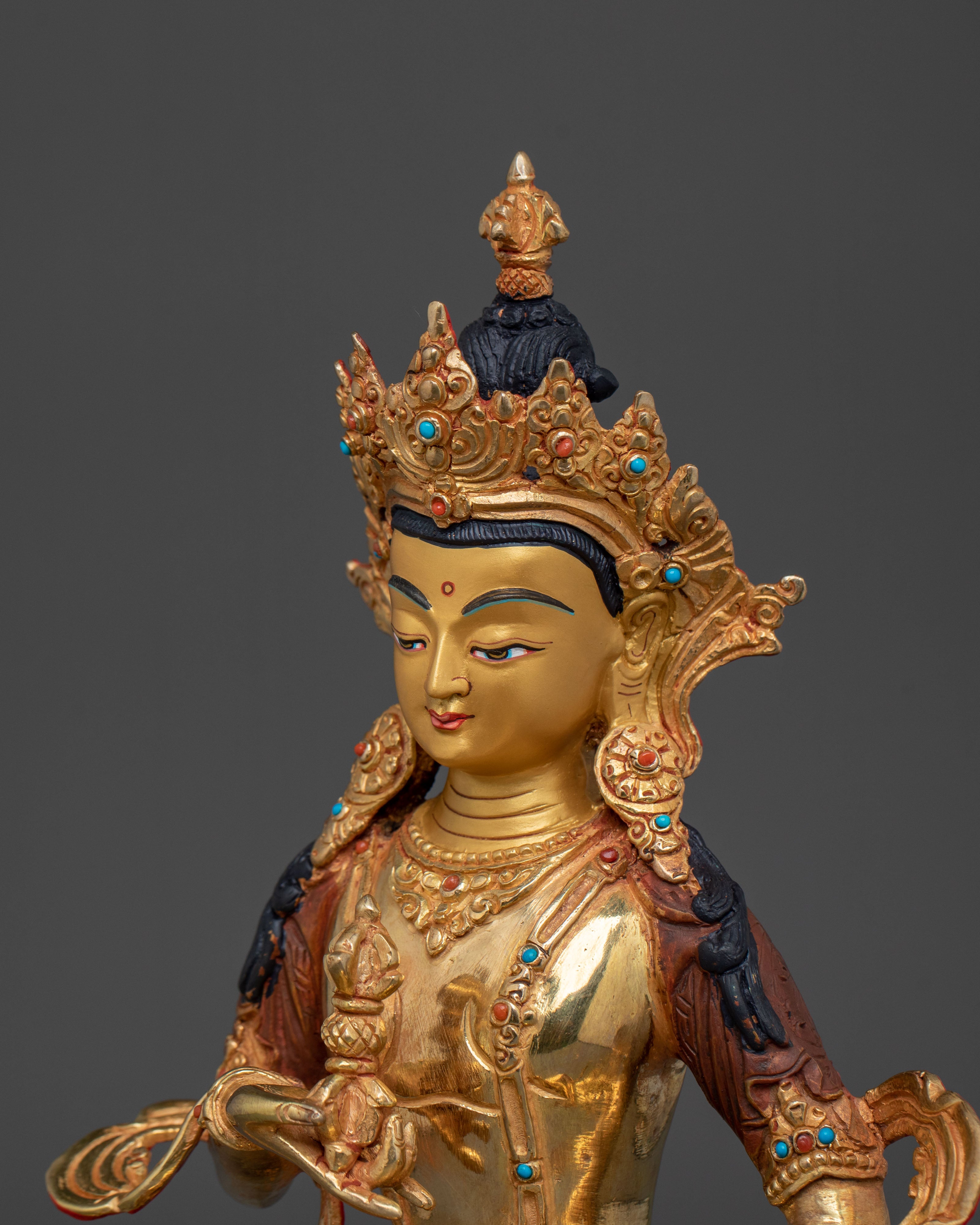 Vajrasattva Golden Statue with Copper Body