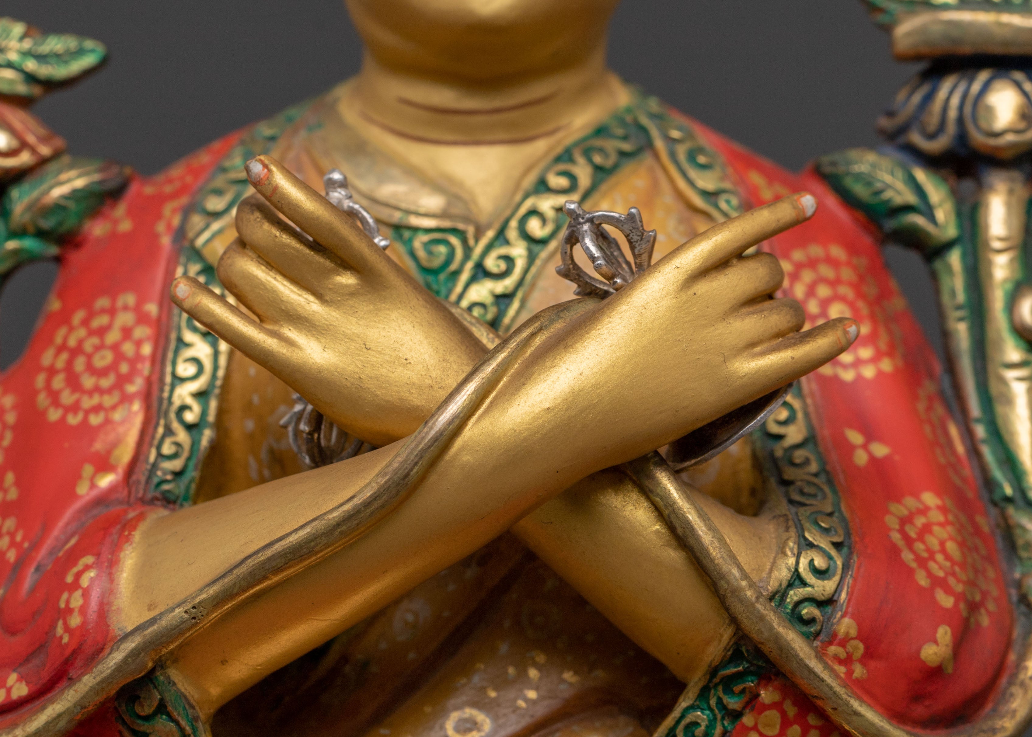 16th Karmapa Handcrafted Statue | 24K Gold Gilded