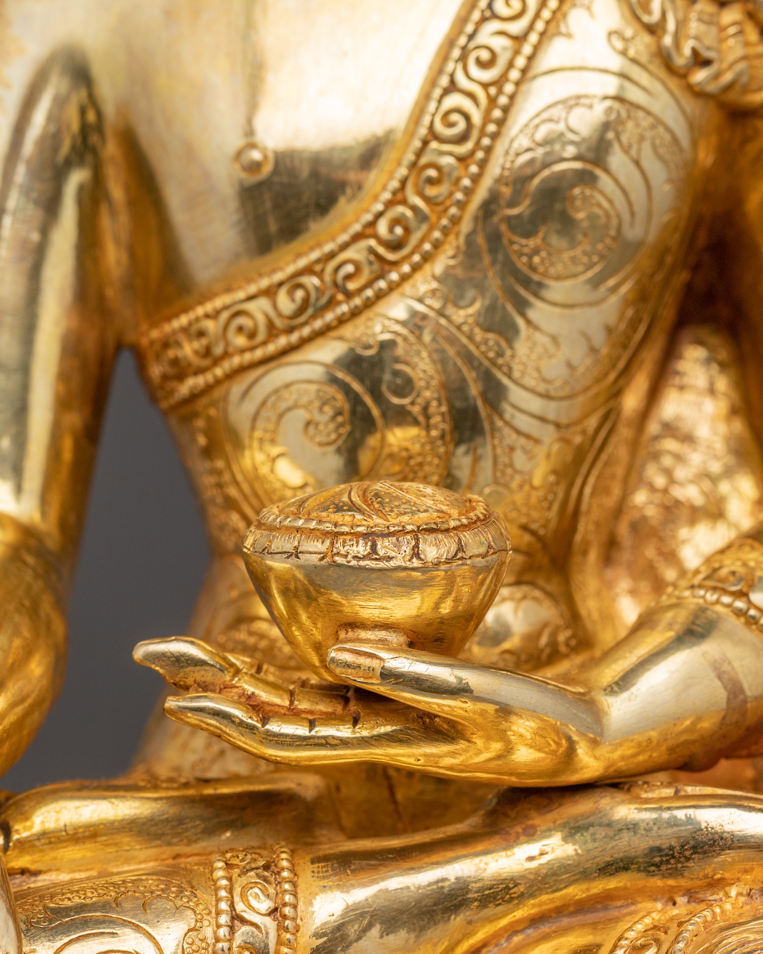 Handcrafted Radiant Shakyamuni Buddha Art | Peaceful Dharma Icon