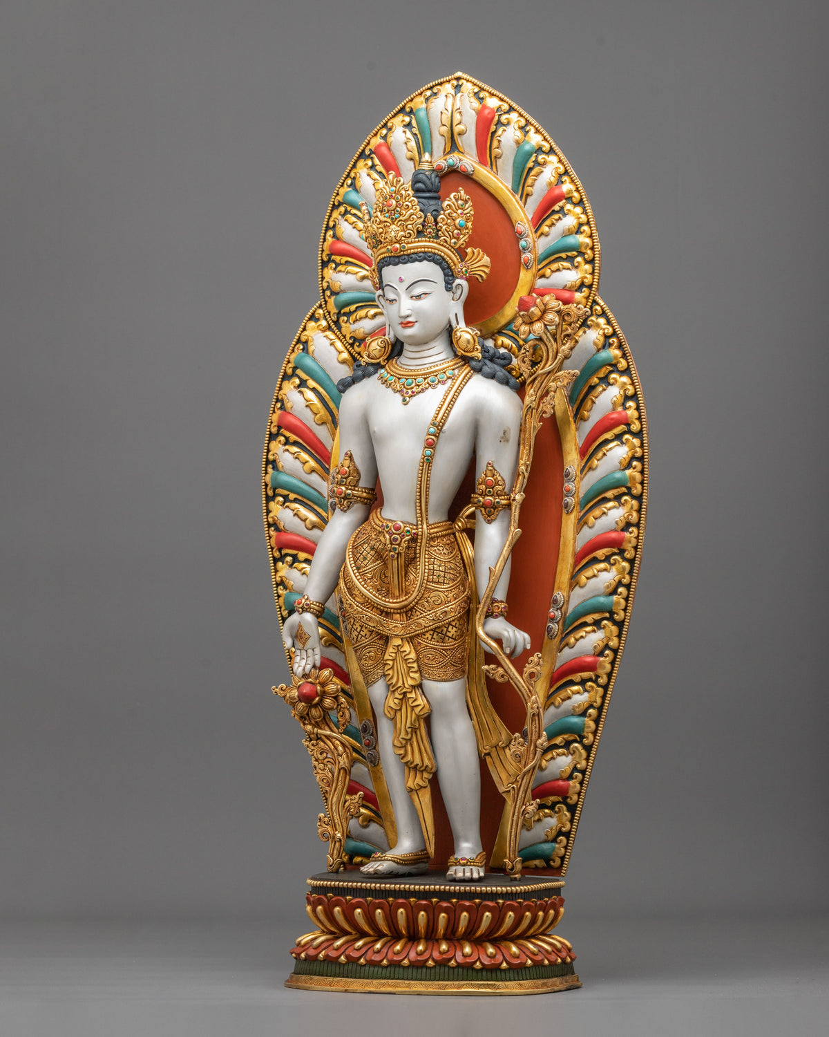 Lokeshwor Copper Sculpture | Tibetan Buddhist Figurine