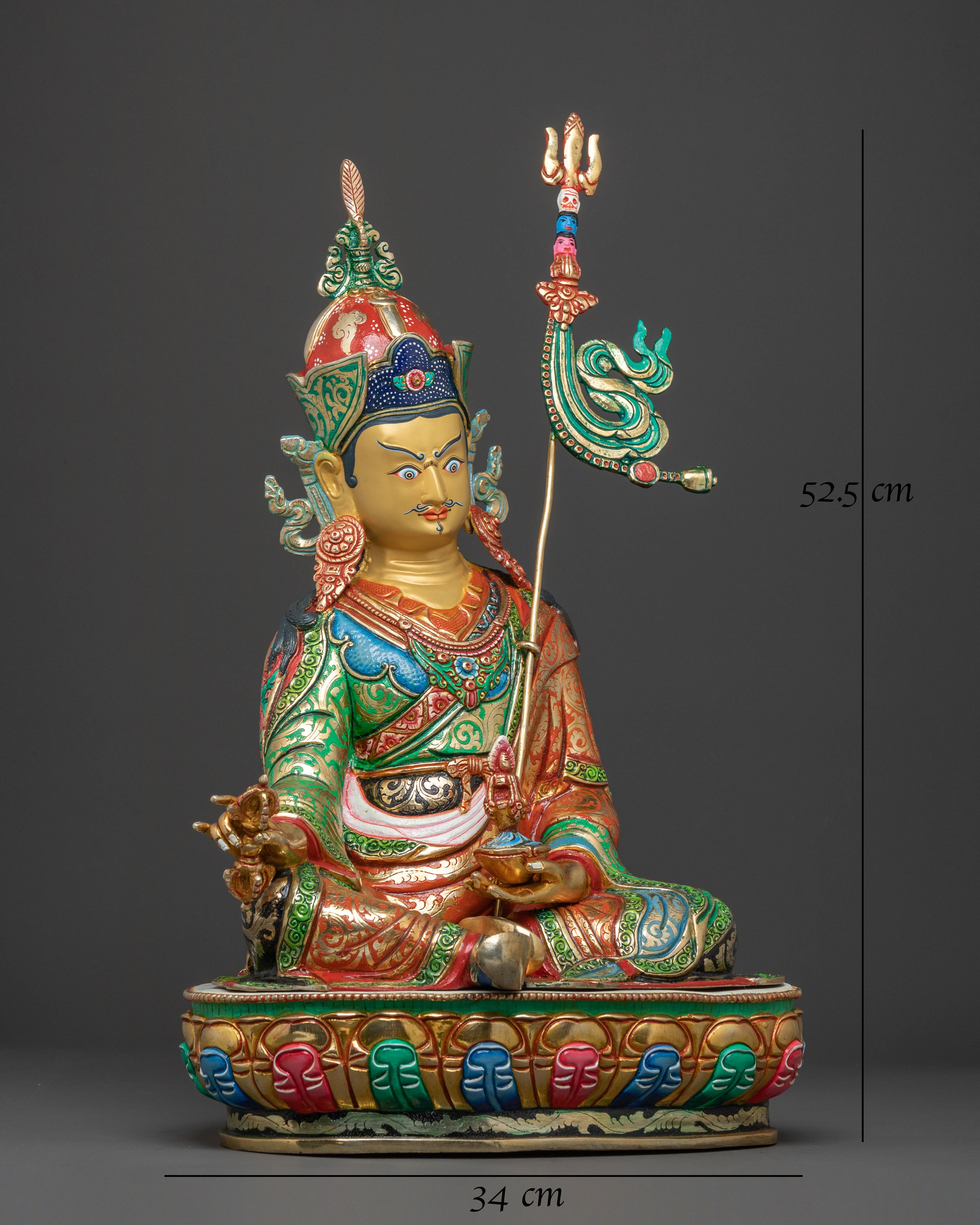Guru Rinpoche Protector Statue: Sacred Figure