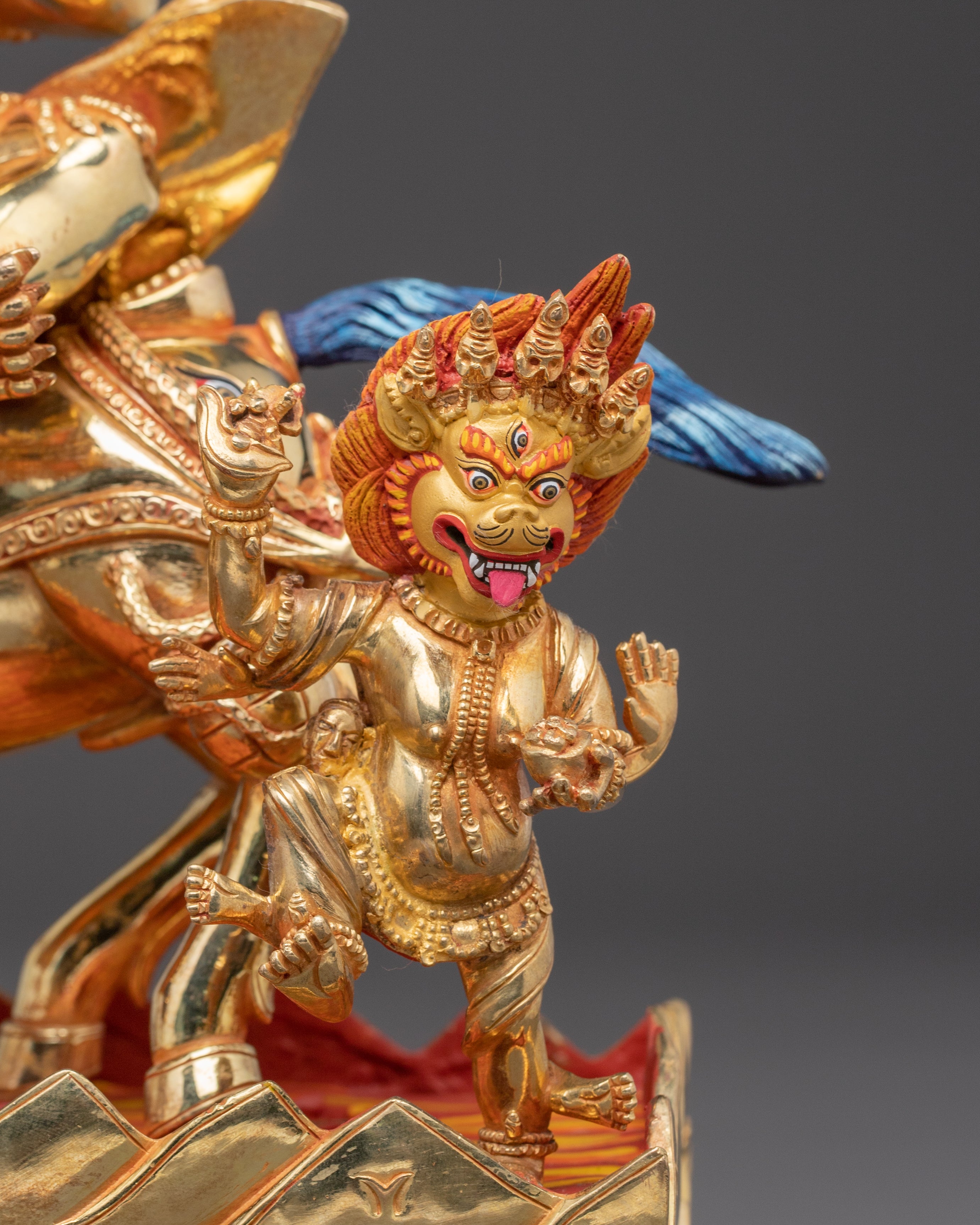 Golden Statue of Palden Lhamo | Fierce Tibetan Protector