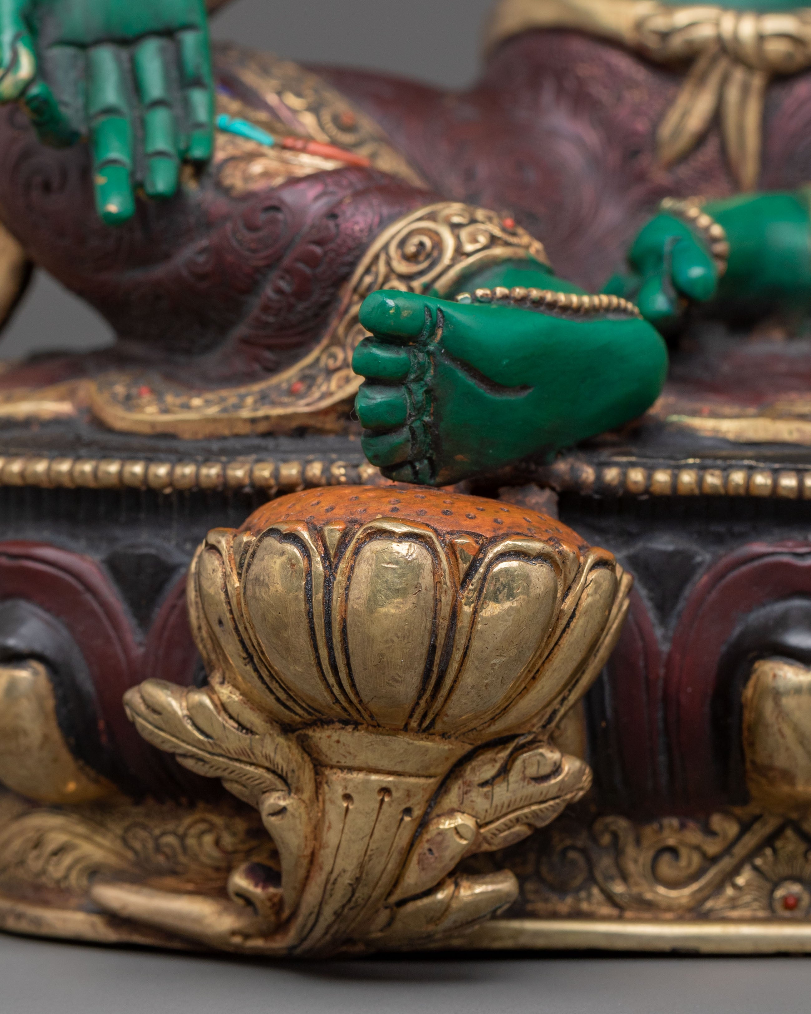Divine Green Tara Sculpture | Goddess of Compassion & Protection