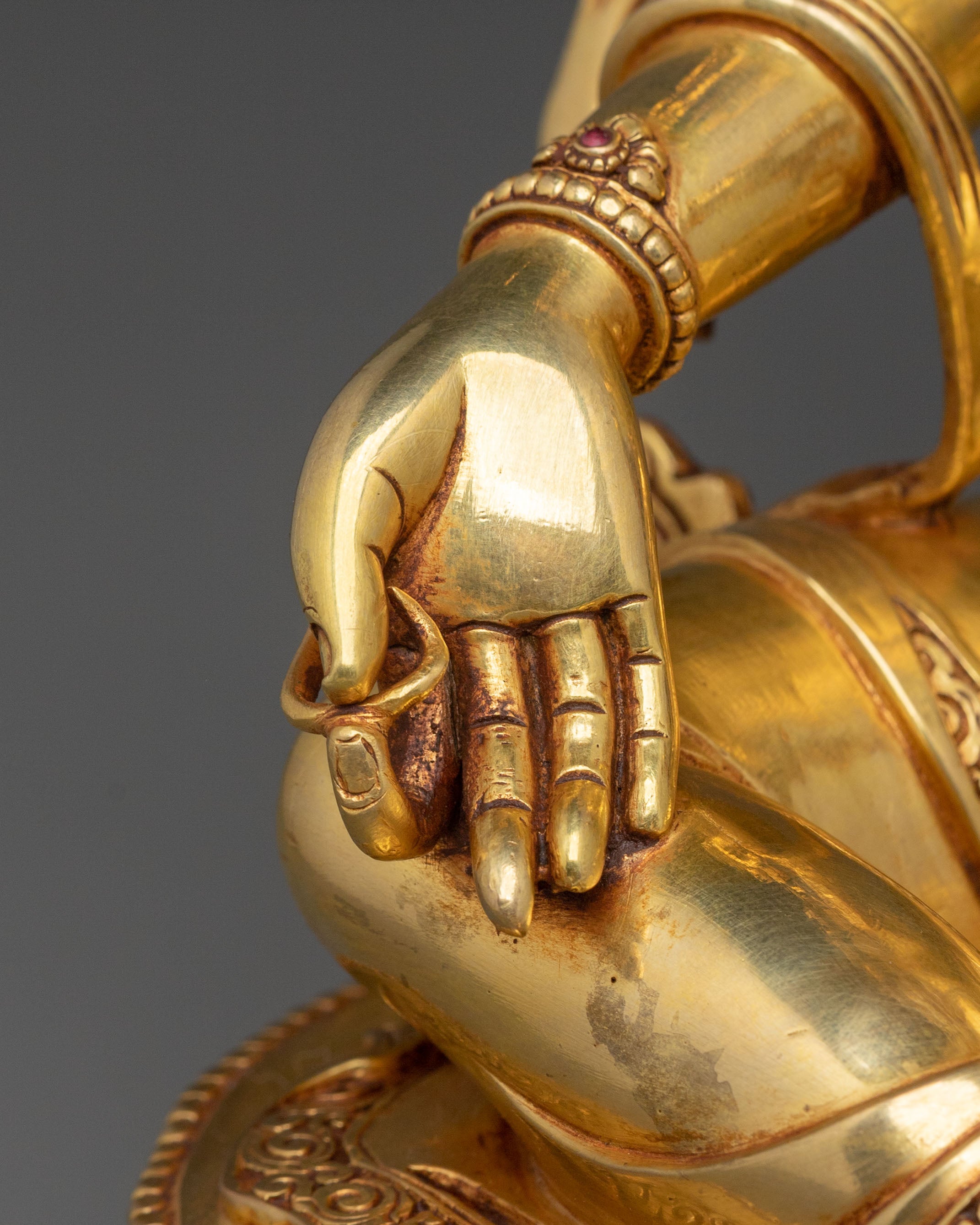 Traditional Green Tara Sculpture | Home Decor