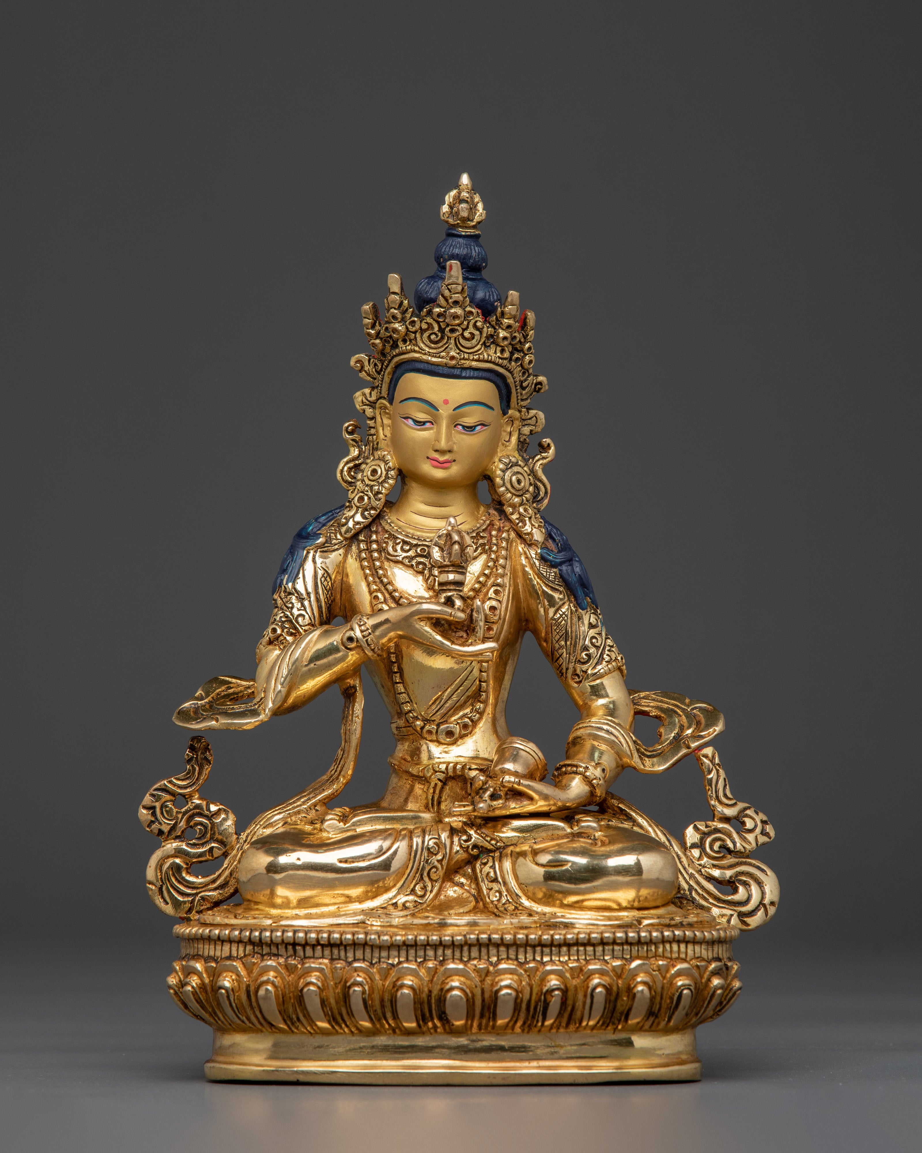 Tibetan Vajrasattva Sacred Statue | Tibetan Buddhist Altar Decor