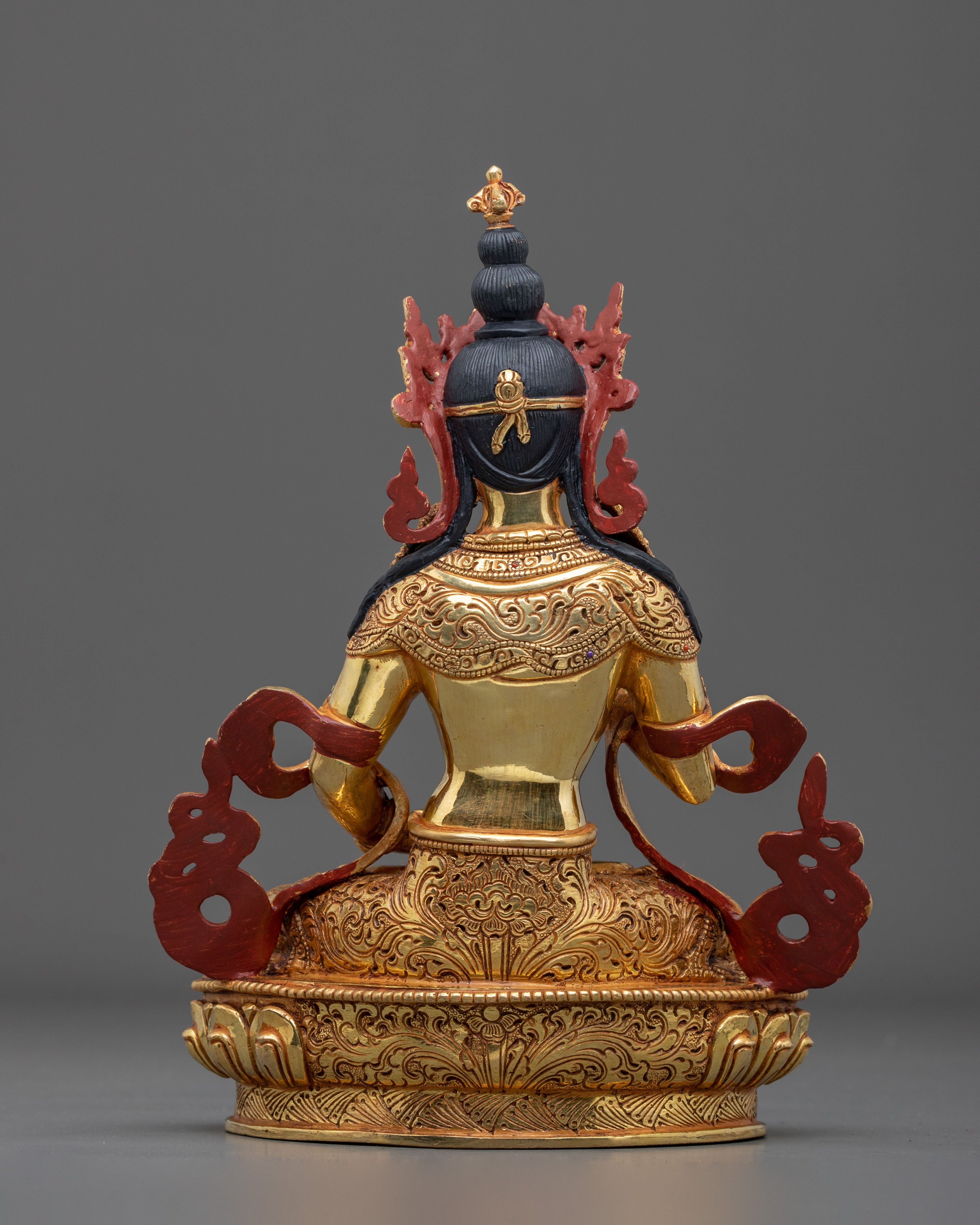 Vajrasattva Sacred Sculpture | Exquisite 24K Gold Gilded