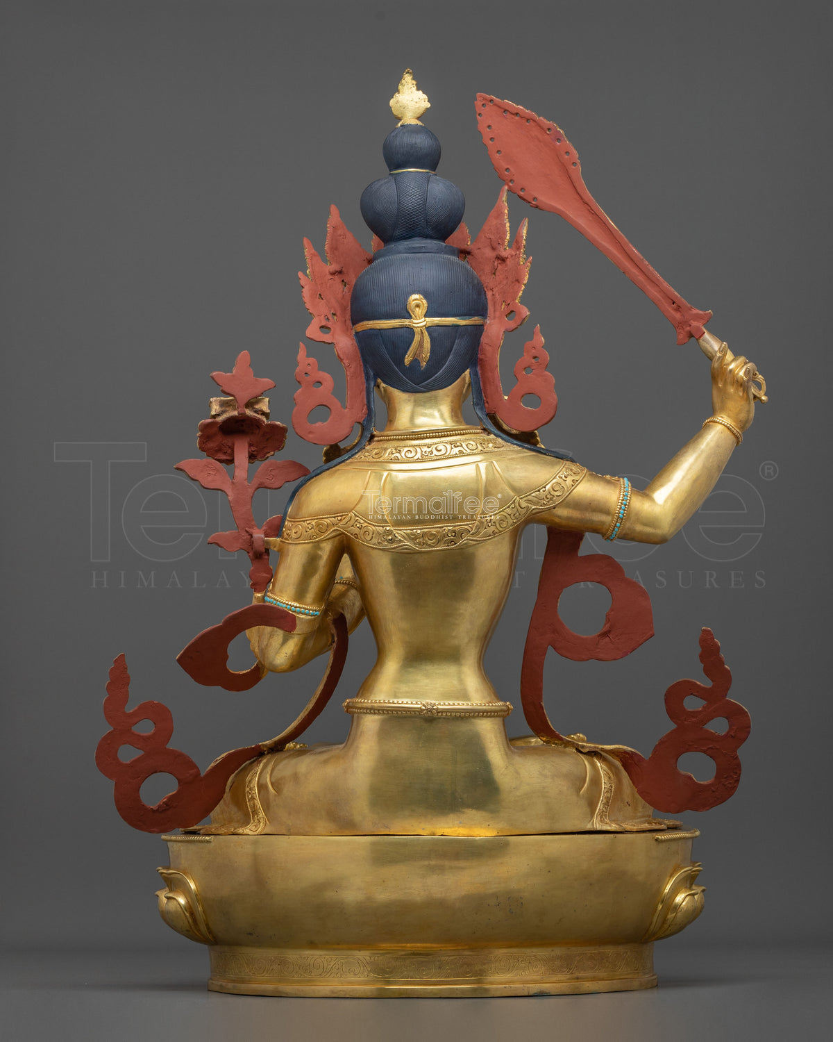 Manjushri Acrylic Painted Statue | Buddhist Shrine