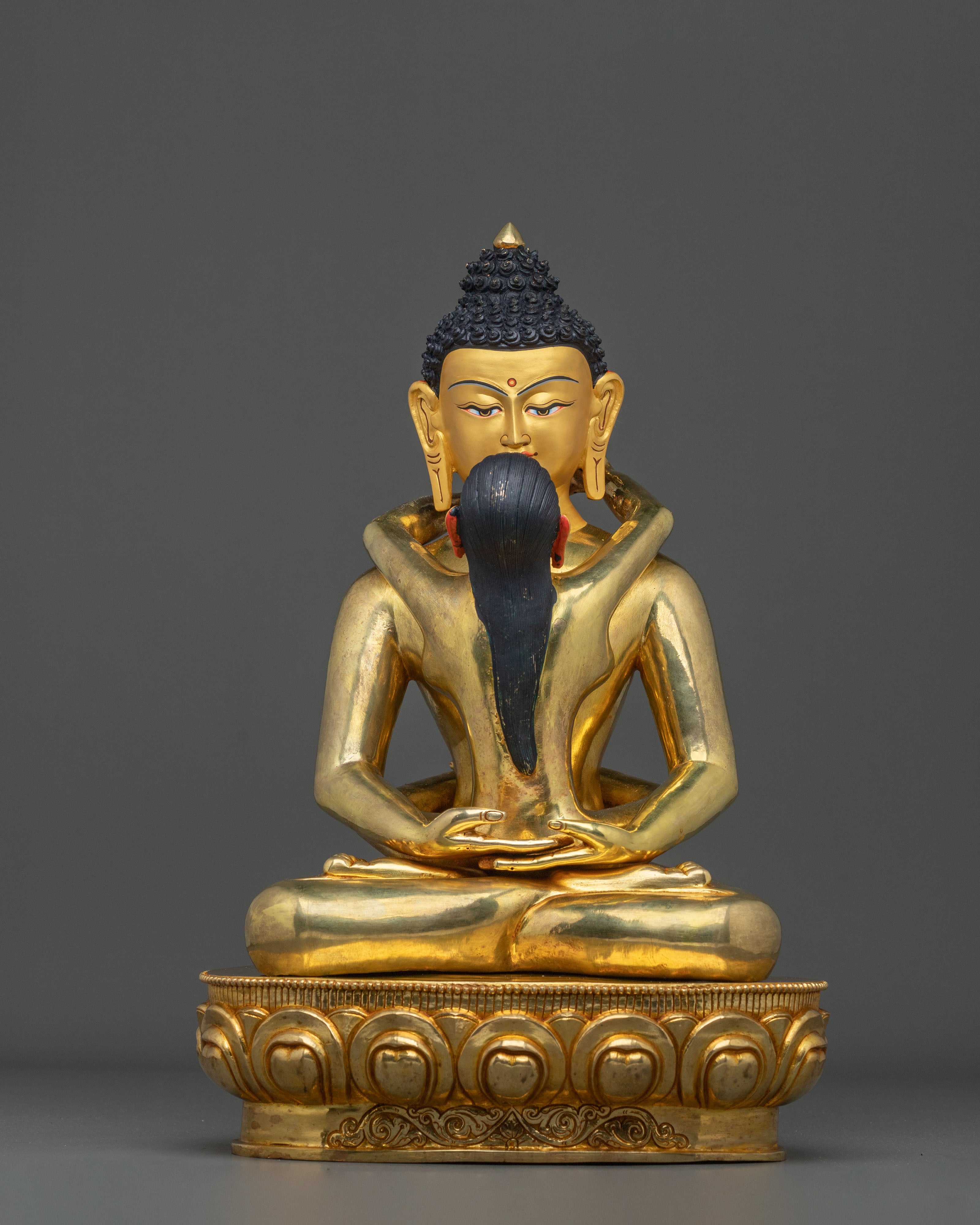 Samantabhadra 24k Gold Gilded Statue with Consort