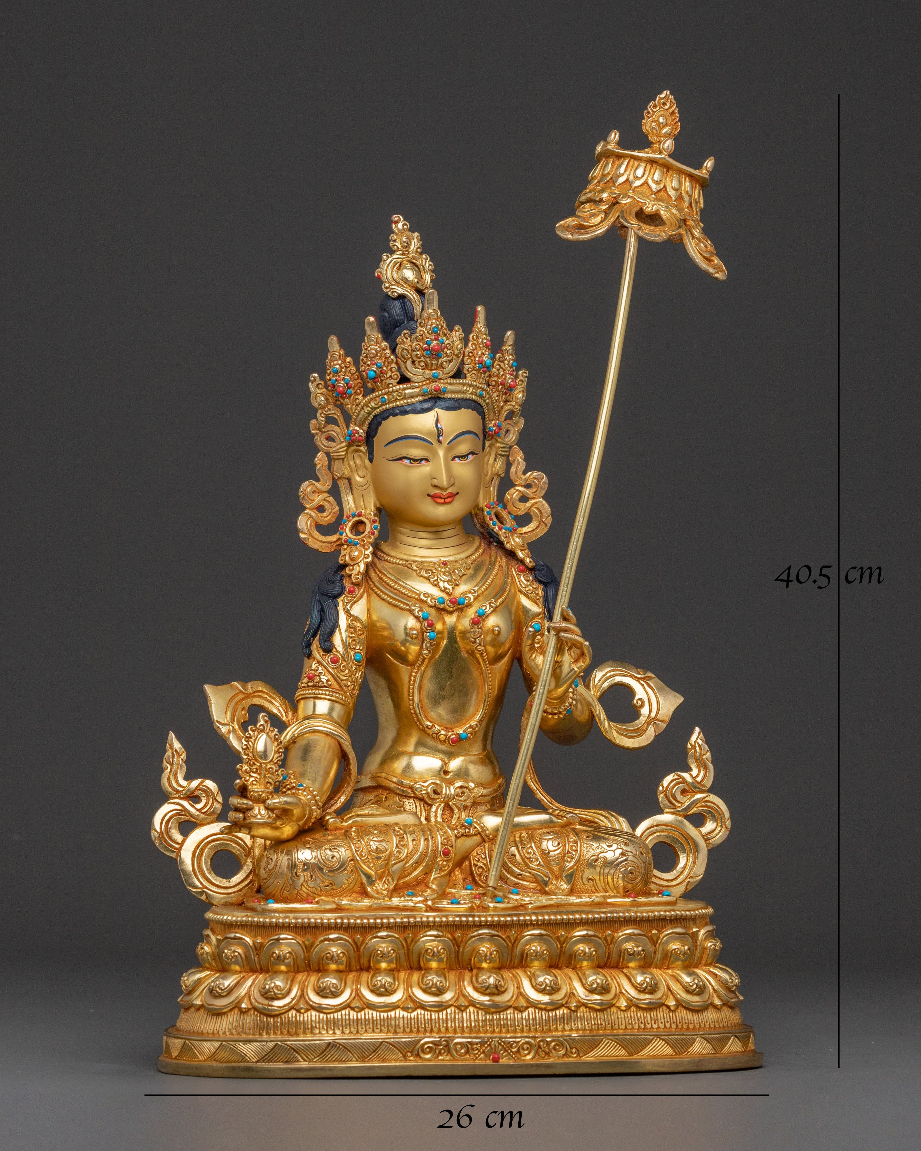 Dukar 24K Gold Gilded Statue | Protection Deity