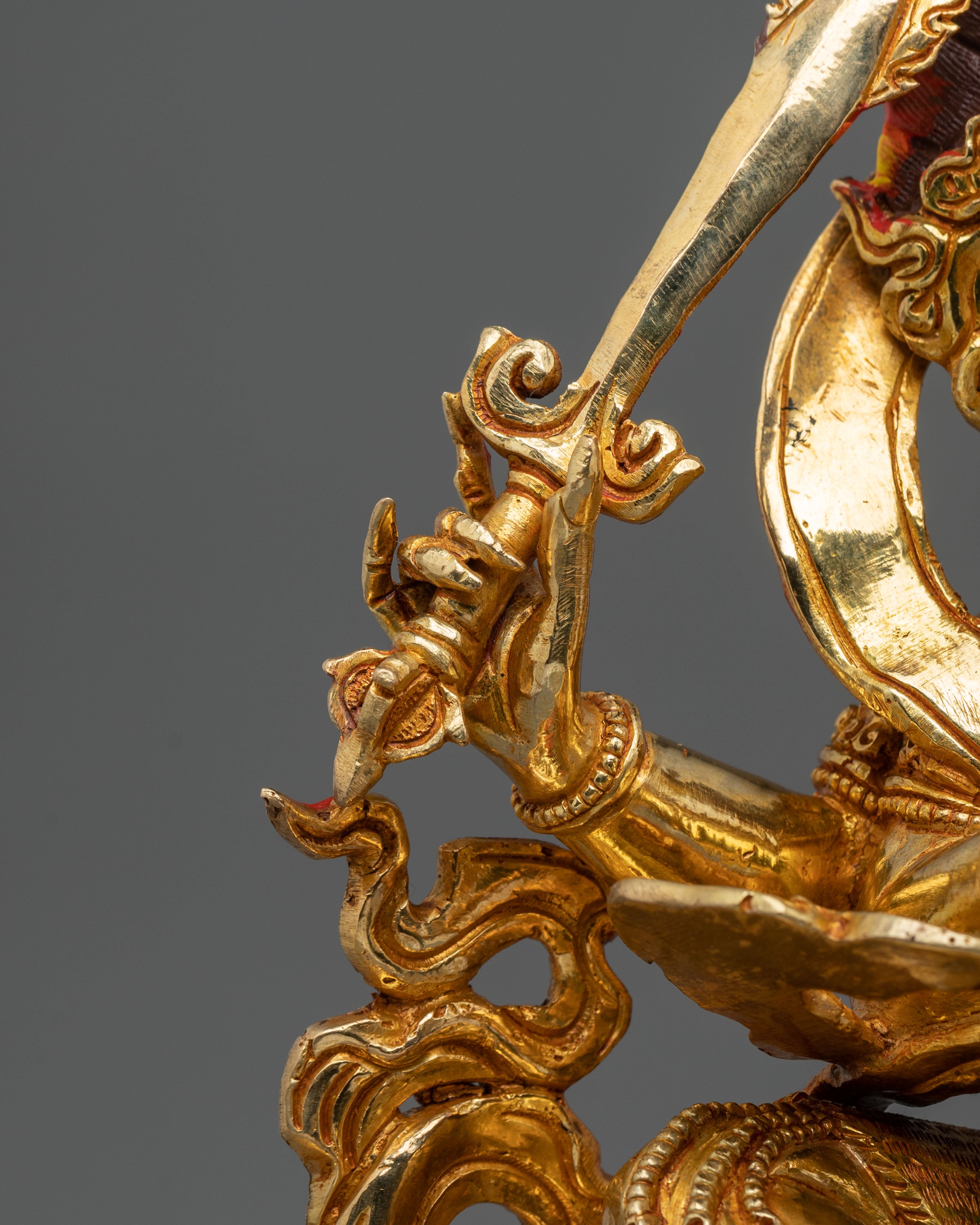 Four Armed Mahakala Statue | 34cm Copper Sculpture