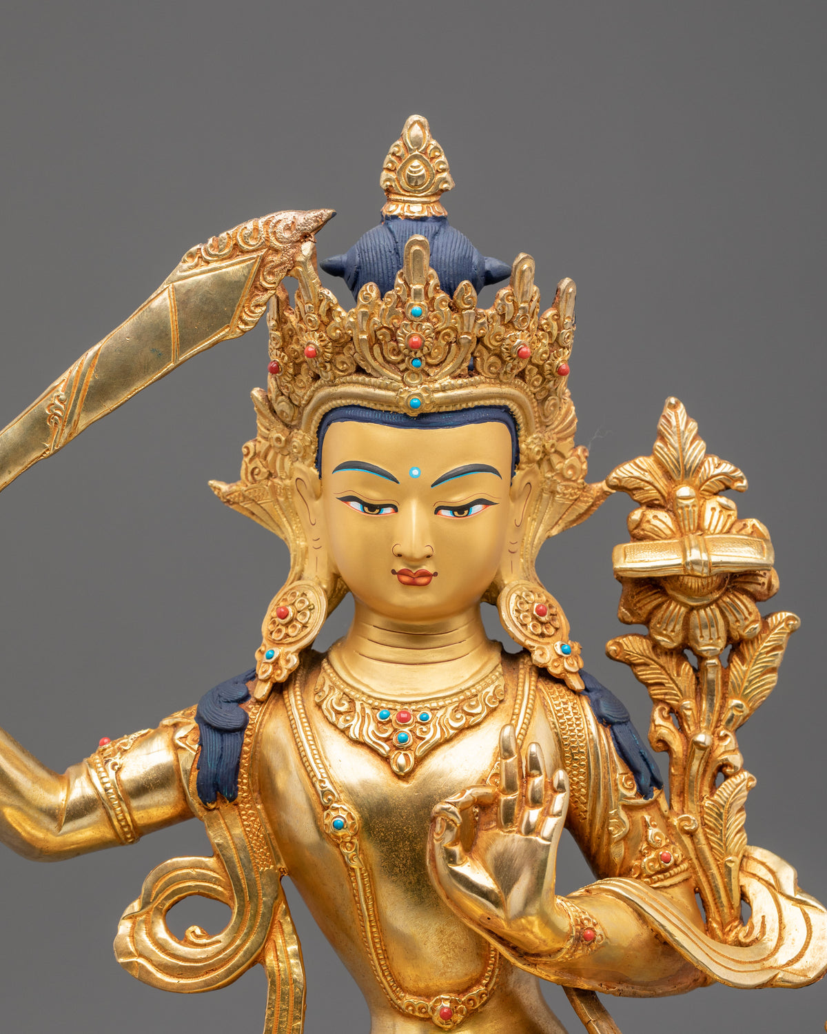 Manjughoṣa Statue of Wisdom | Made in Nepal