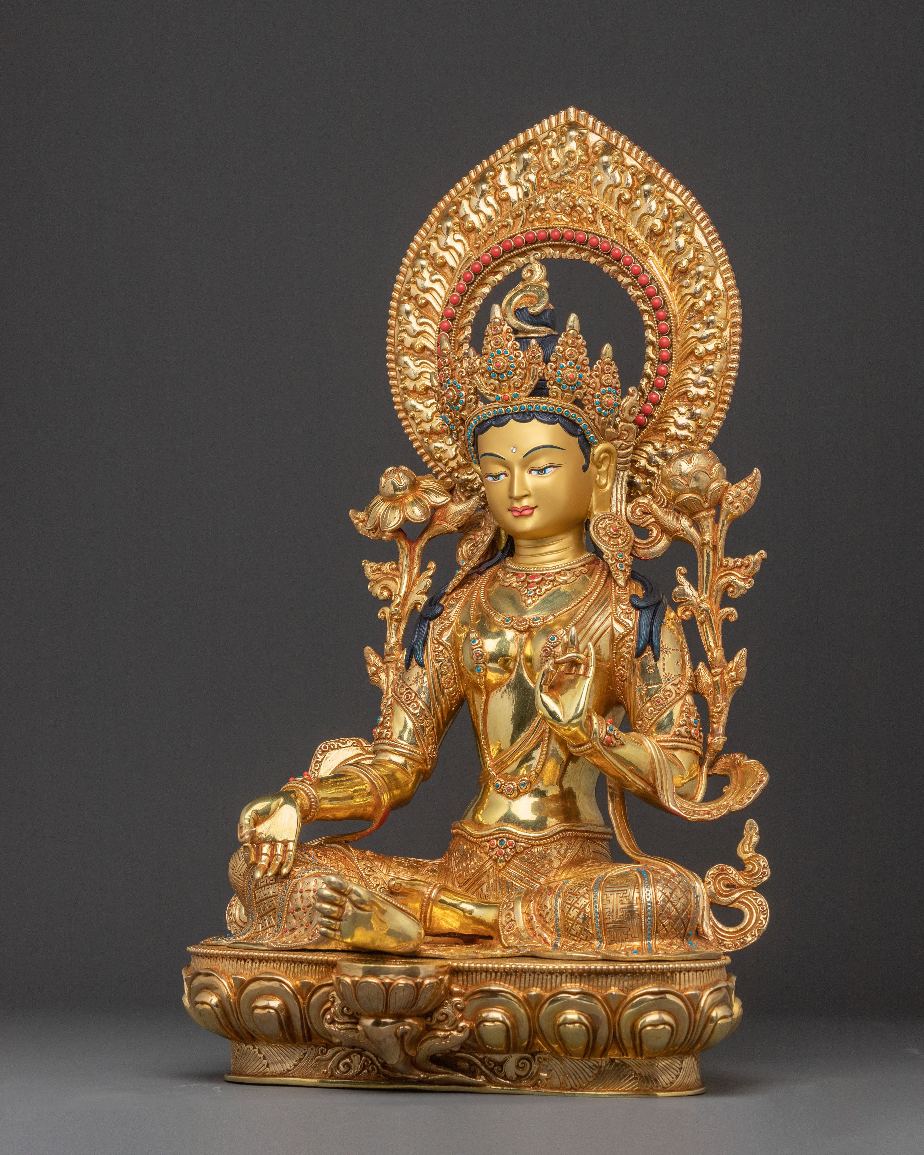 Blessed Statue of Green Tara | Goddess of Compassion
