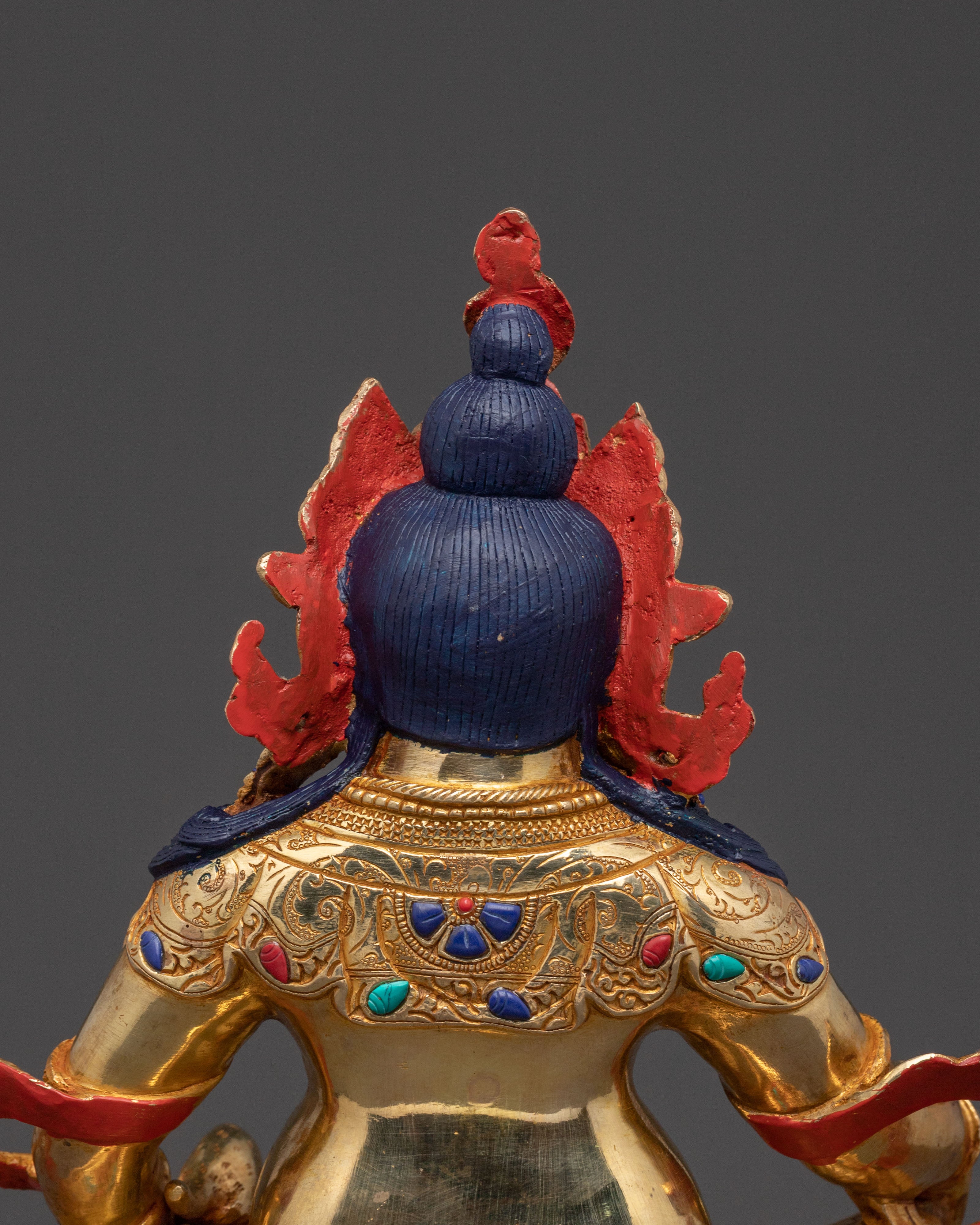 Dzambhala Statue of Prosperity – Handcrafted Gold Gilded Art