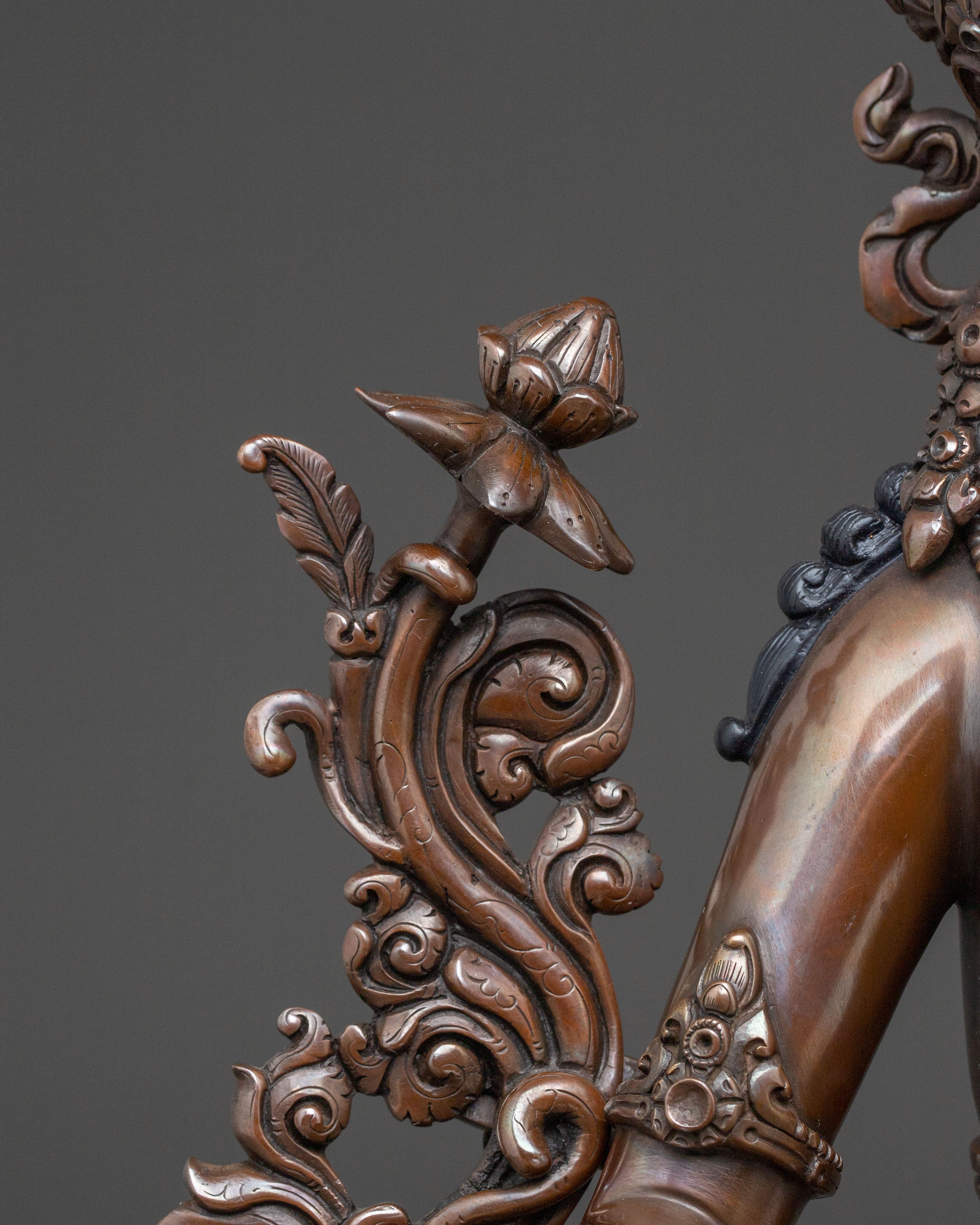 Savior Green Tara Traditional Statue for Rituals