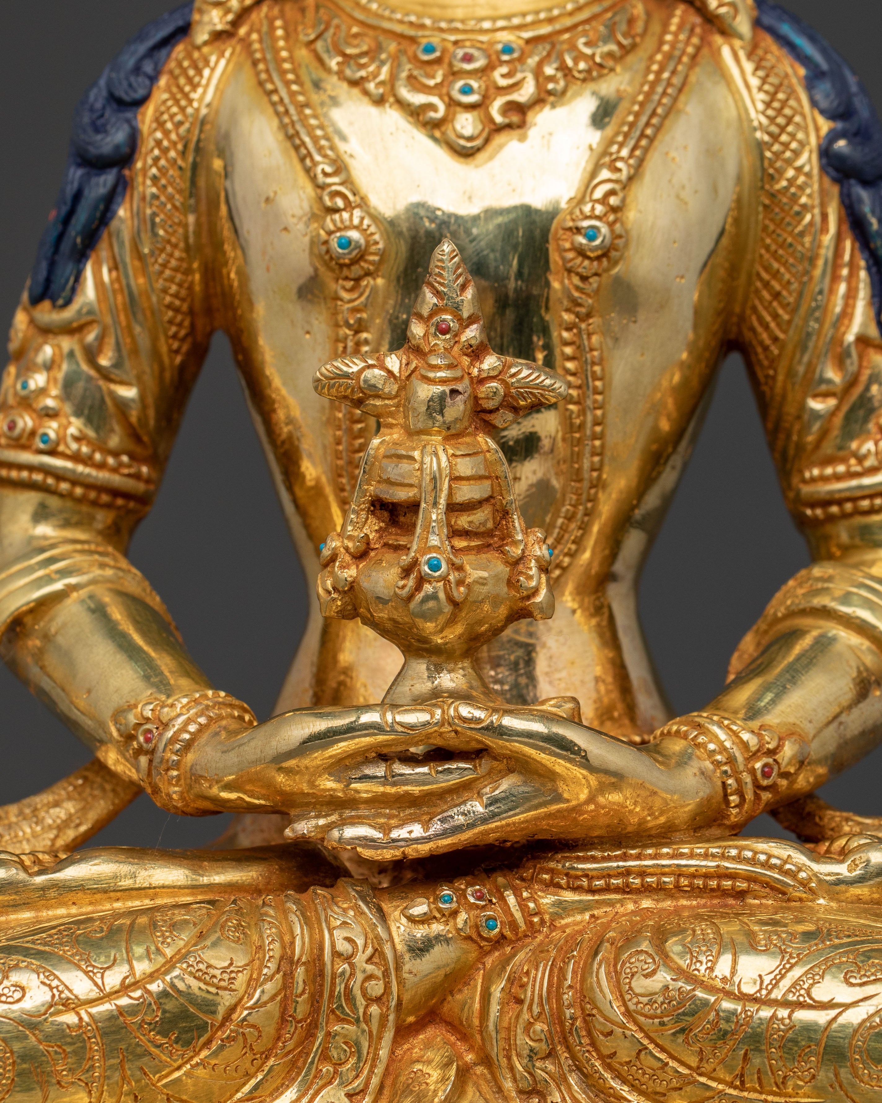 Golden Amitayus Statue | Protector of Long Life
