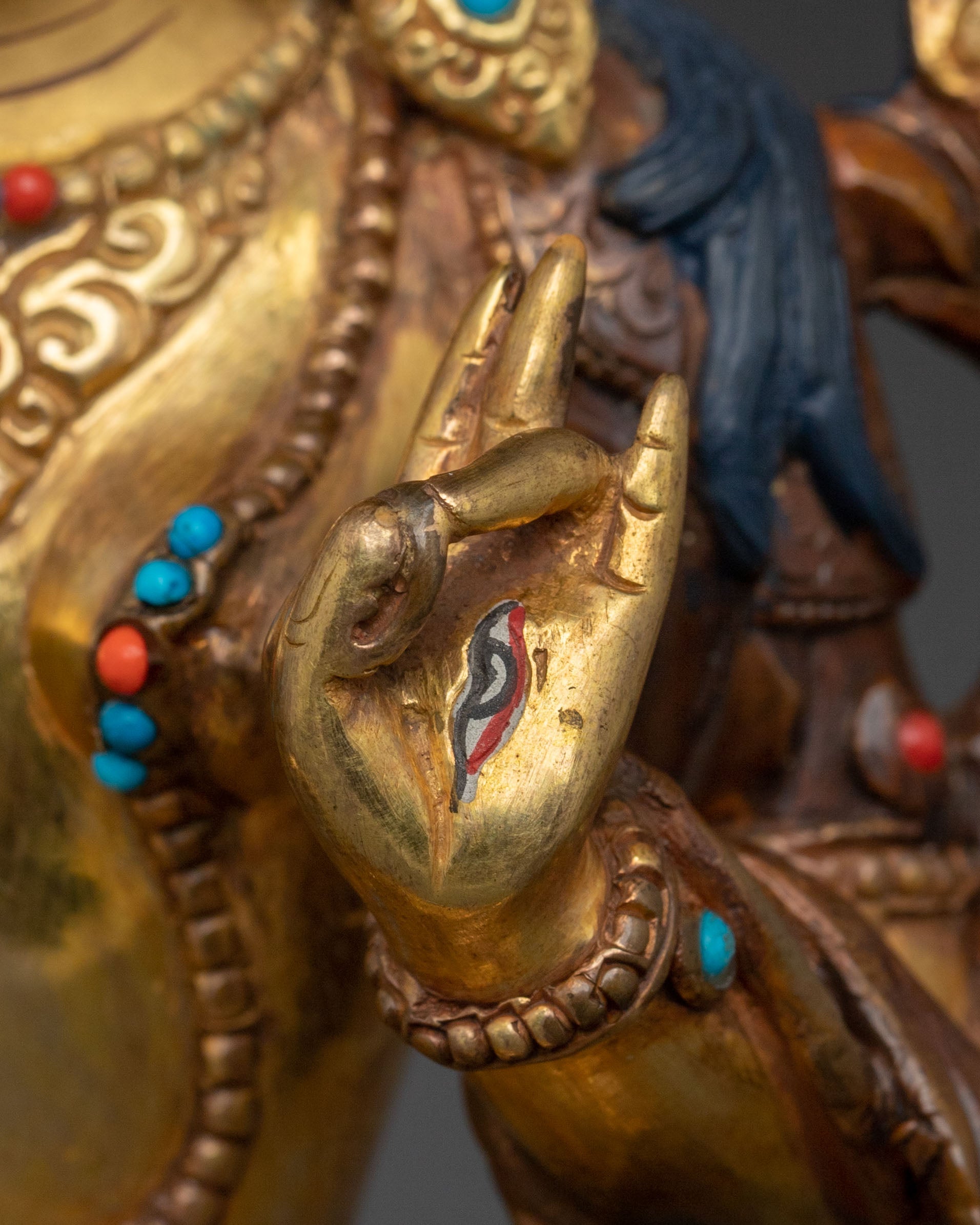 Meditation Goddess White Tara Sacred Statue
