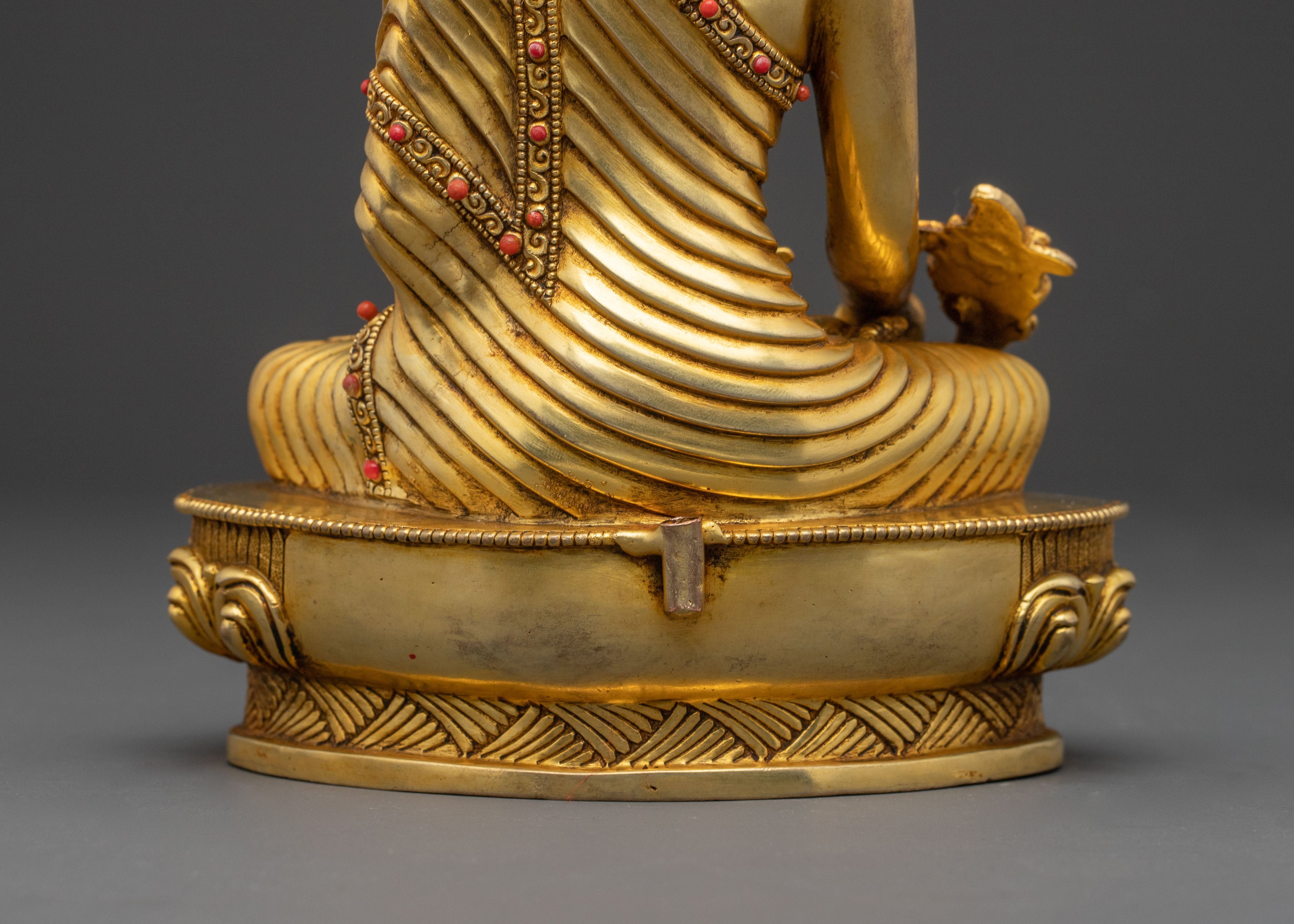 Medicine Buddha Statue – 24K Gold Gilded Copper Statue