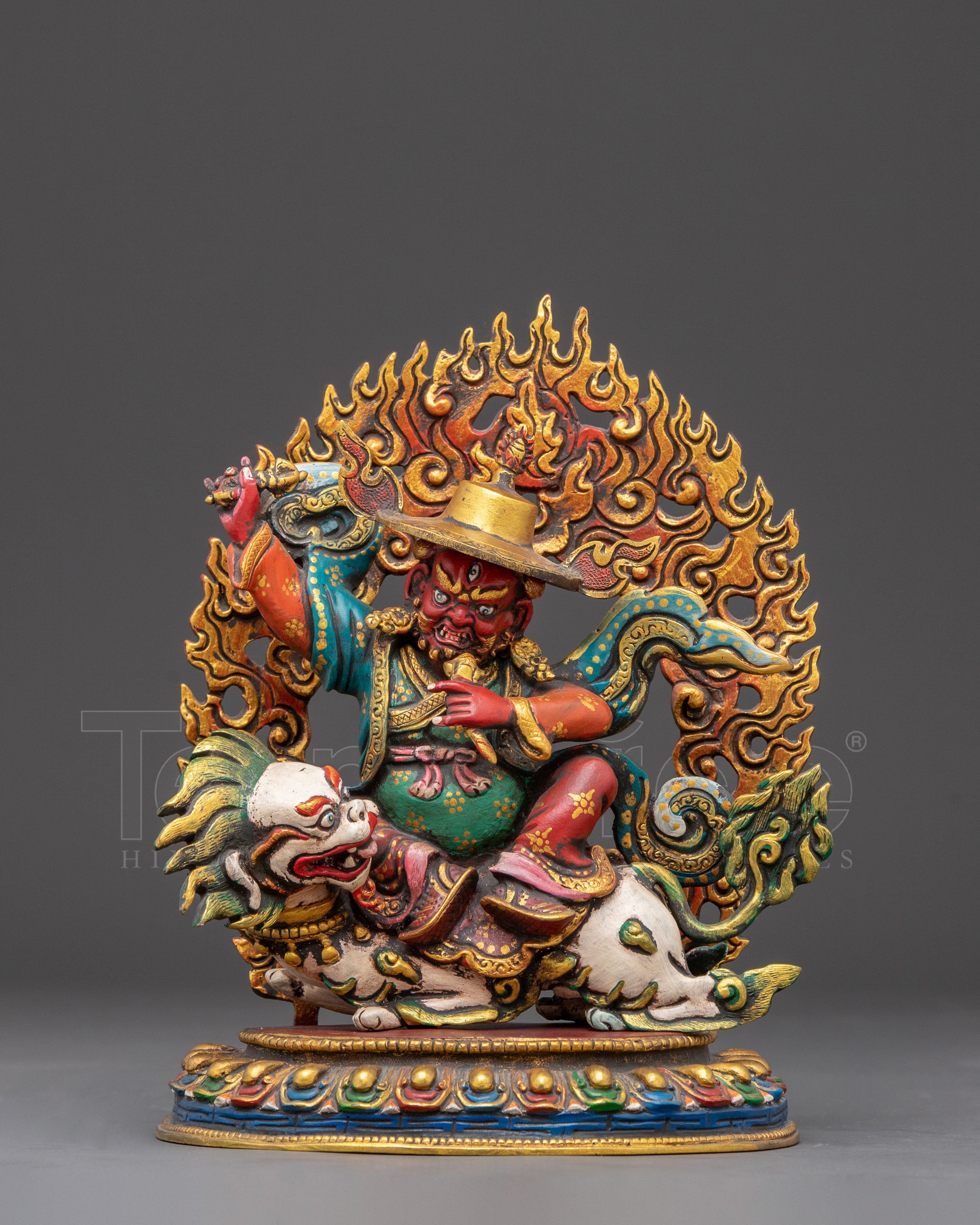 Dojre Legpa Handcrafted Statue | Tibetan Wrathful Deity of Protection