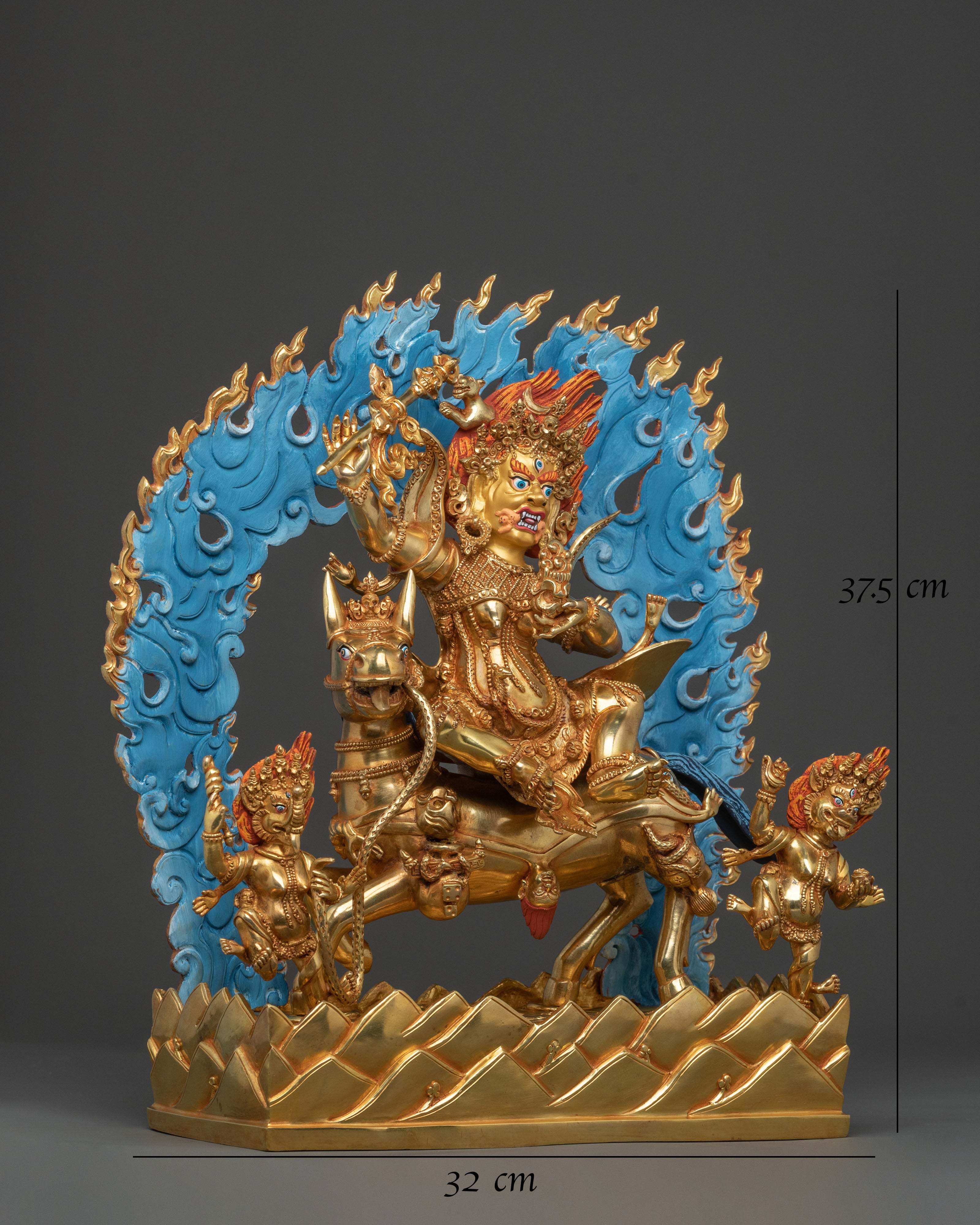 Palden Lhamo Buddhist Figurine | Wrathful Deity of Protection