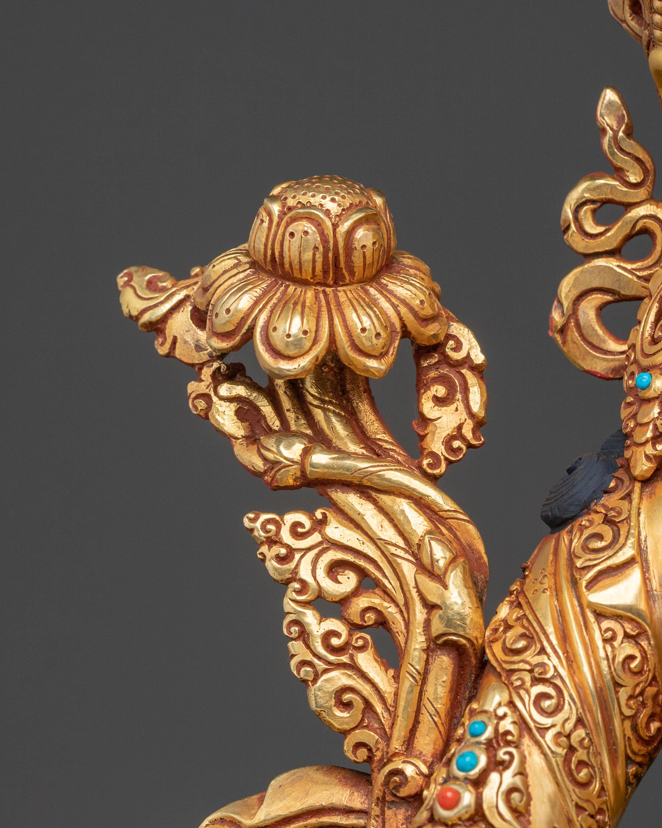 Green Tara Buddhist Protection Sculpture | Goddess of Swift Compassion