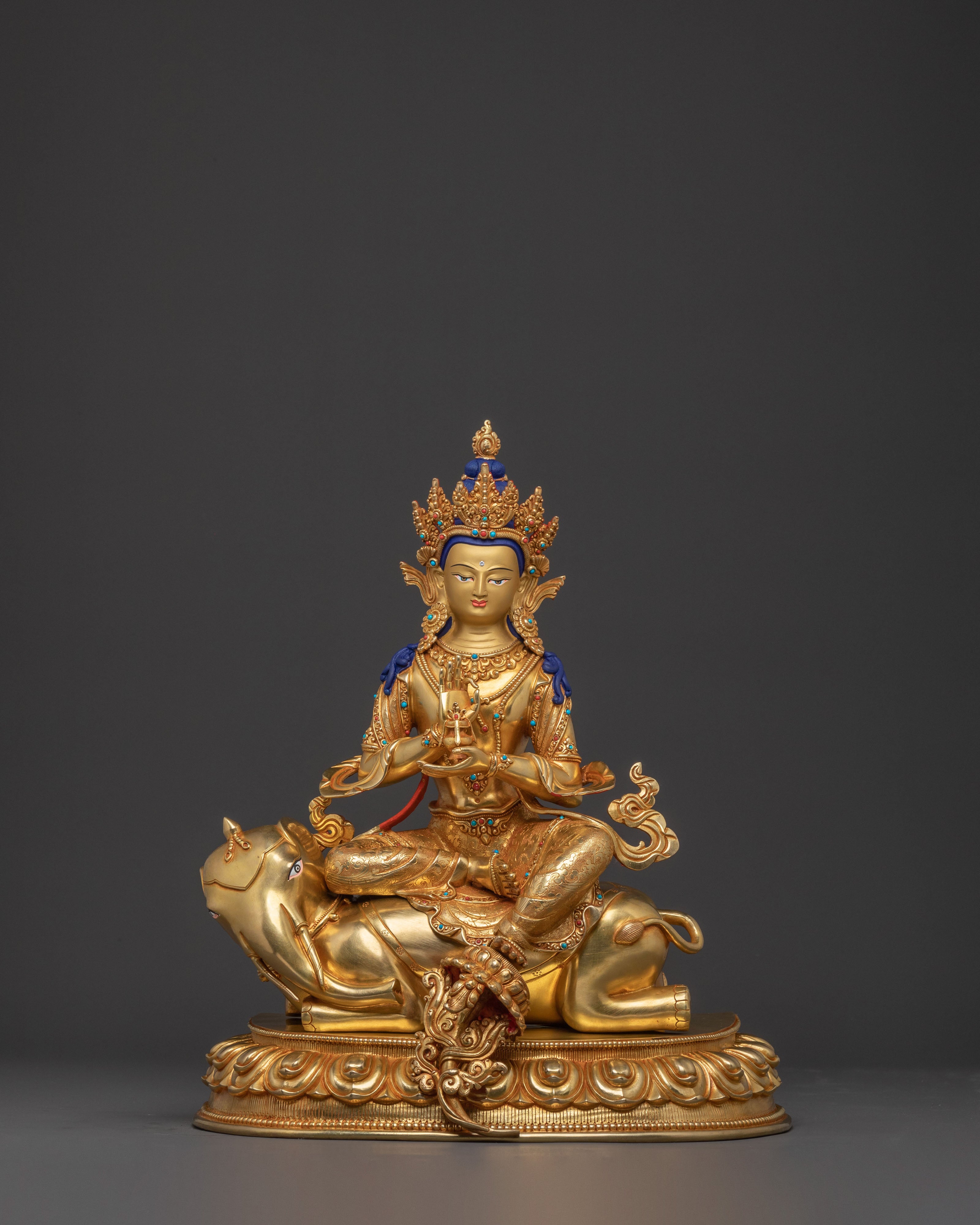 Samantabhadra Golden Statue | Altar Decor