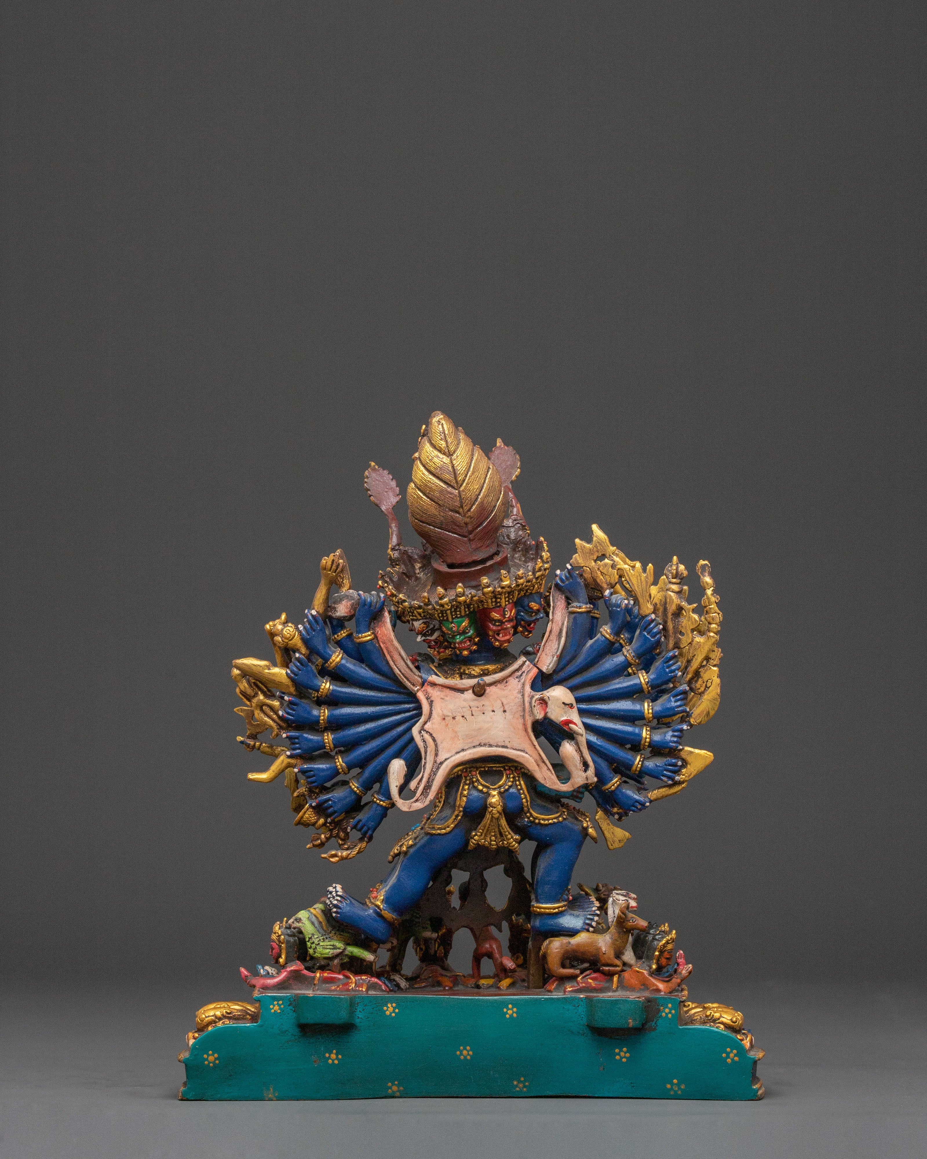 Guardian Yamantaka Statue With Consort | Protector Icon