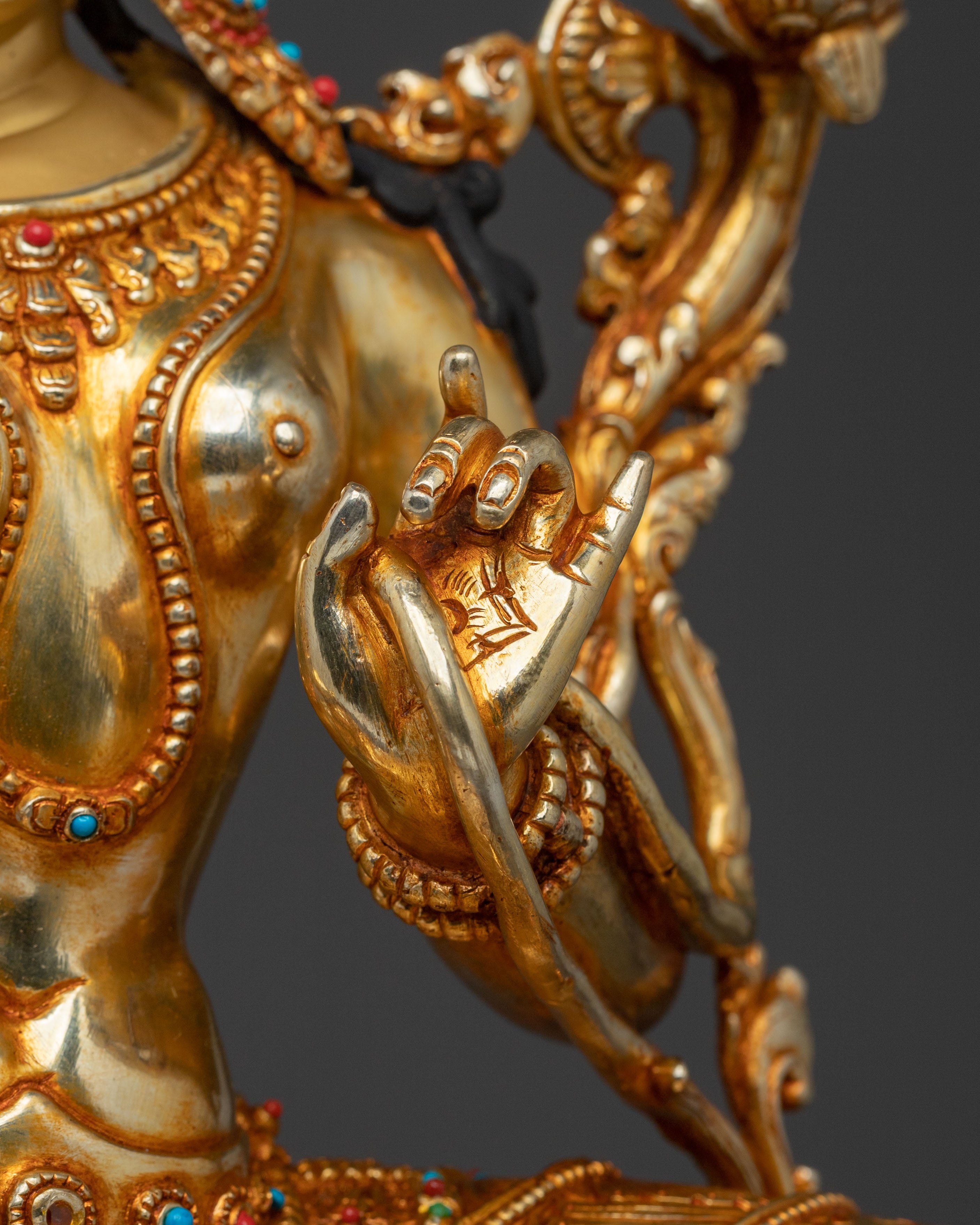 Green Tara Spiritual Statue | Female Bodhisattva