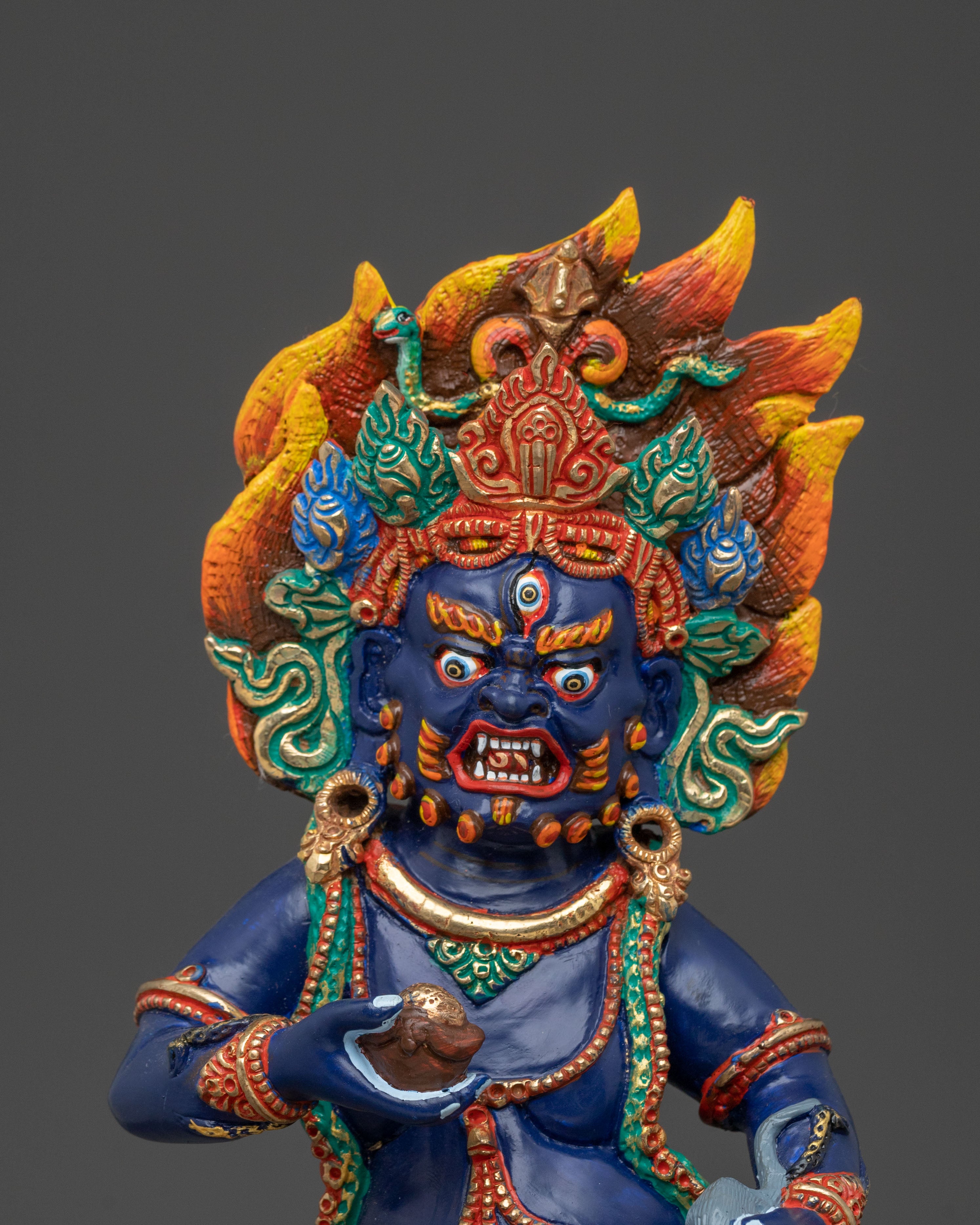 Black Dzambhala Statue  | Tibetan Wealth Deity