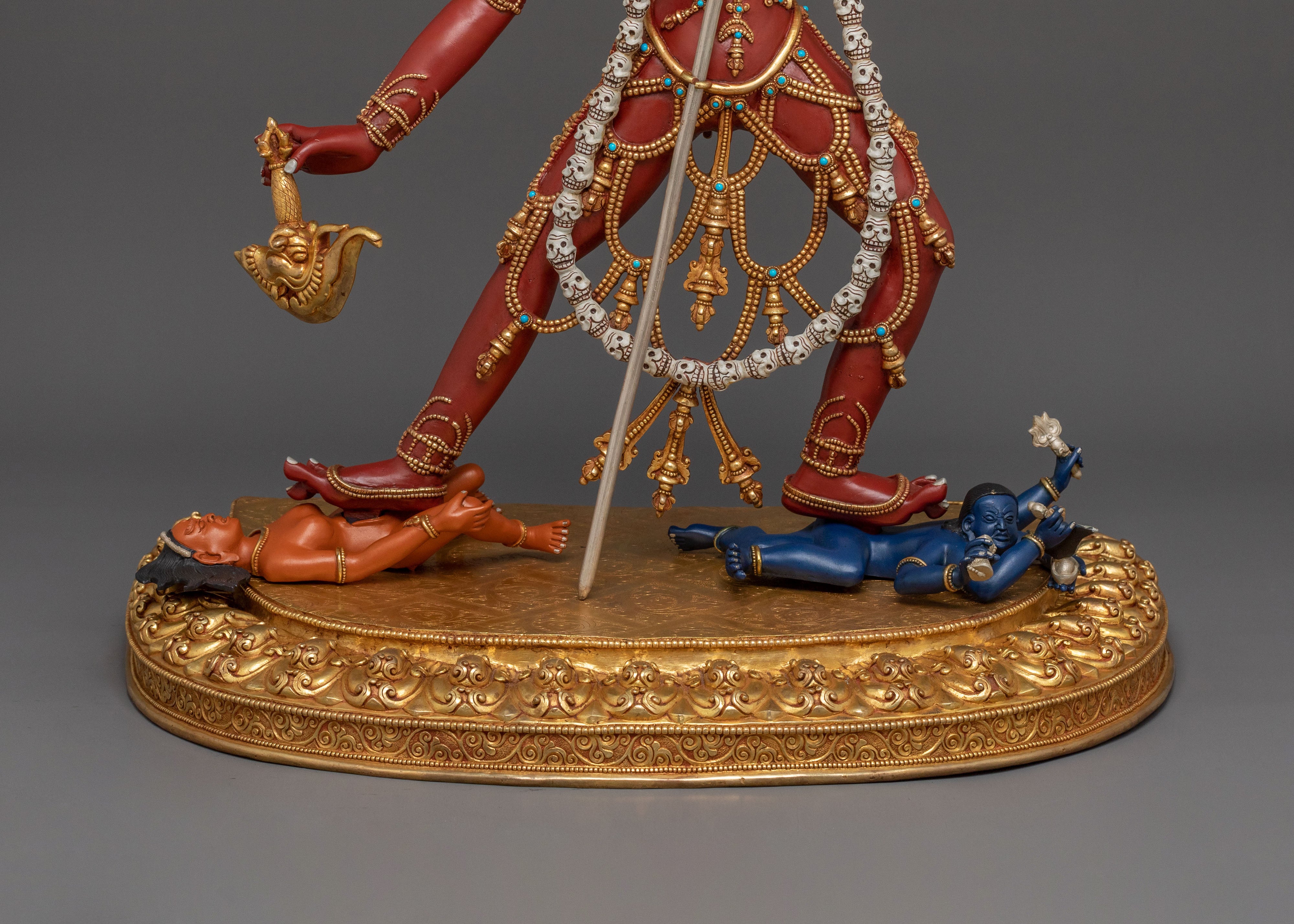 Handcrafted Wrathful Vajrayogini Statue | Tibetan Buddhist Dakini Sculpture