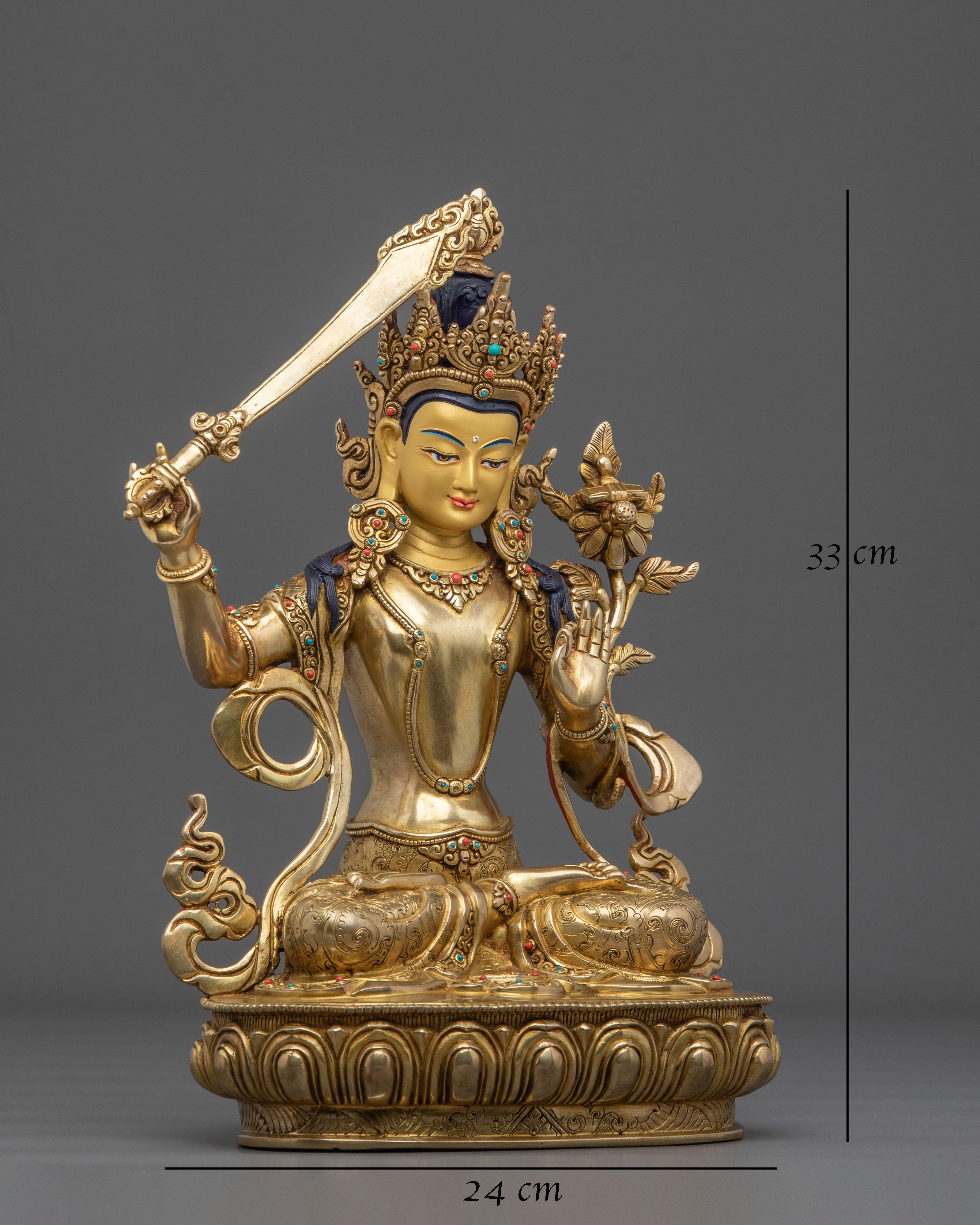 Manjushri Bodhisattva of Insight Statue | Bodhisattva of Insight and Wisdom