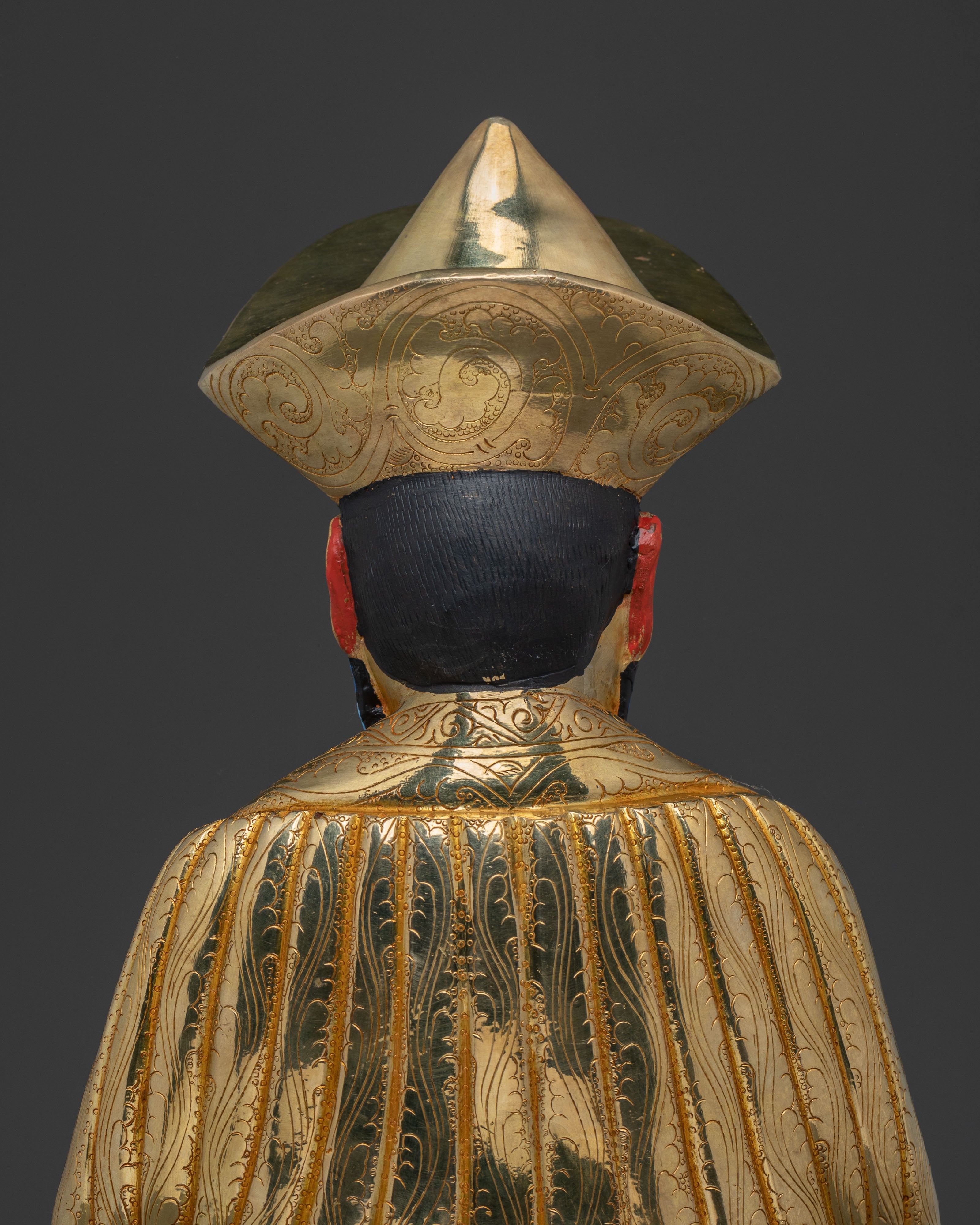 Guru Shapdum Protector Statue in 24K Gold