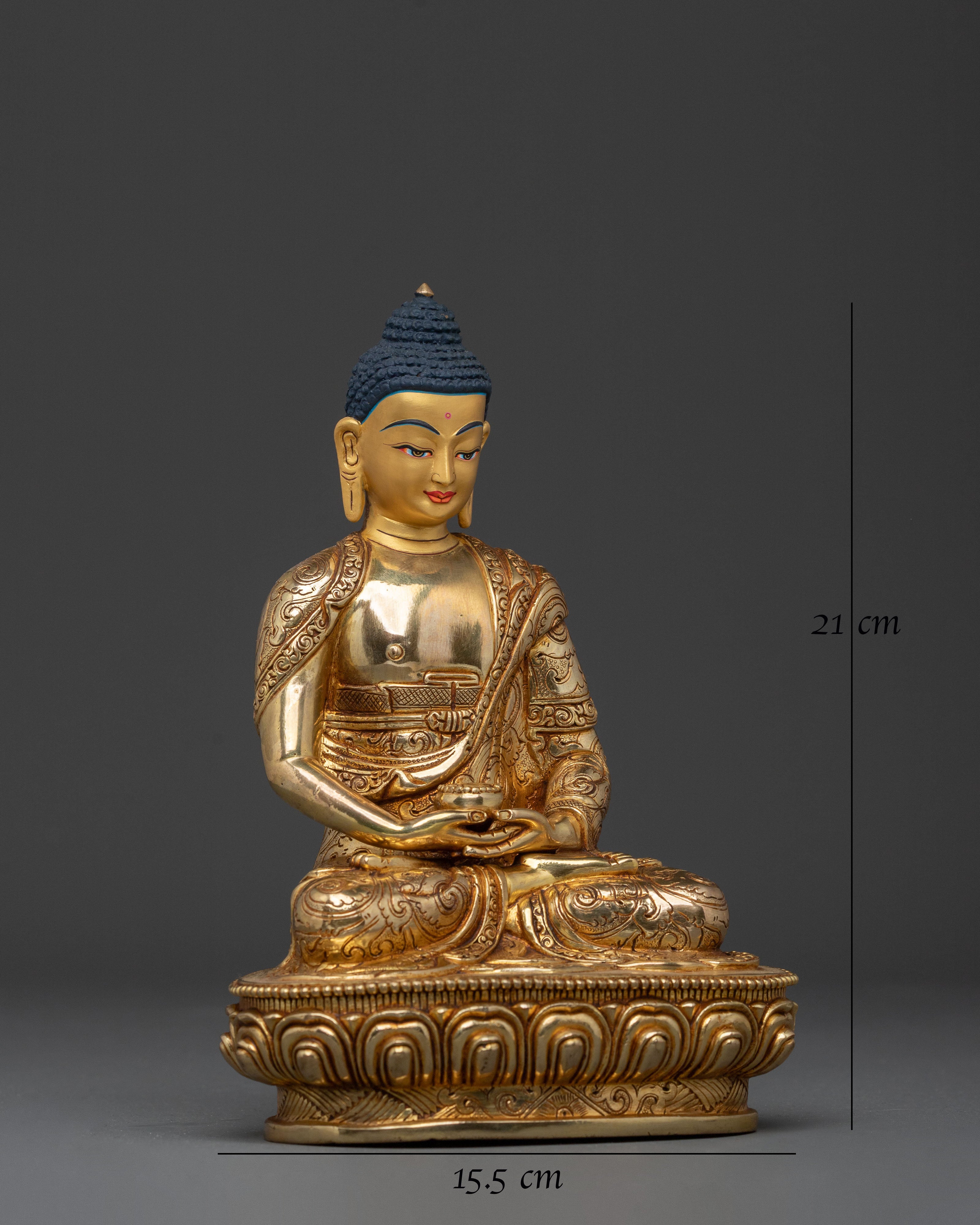 Amitabha Buddha Altar Decor Statue | Sacred Buddhist Home Shrine