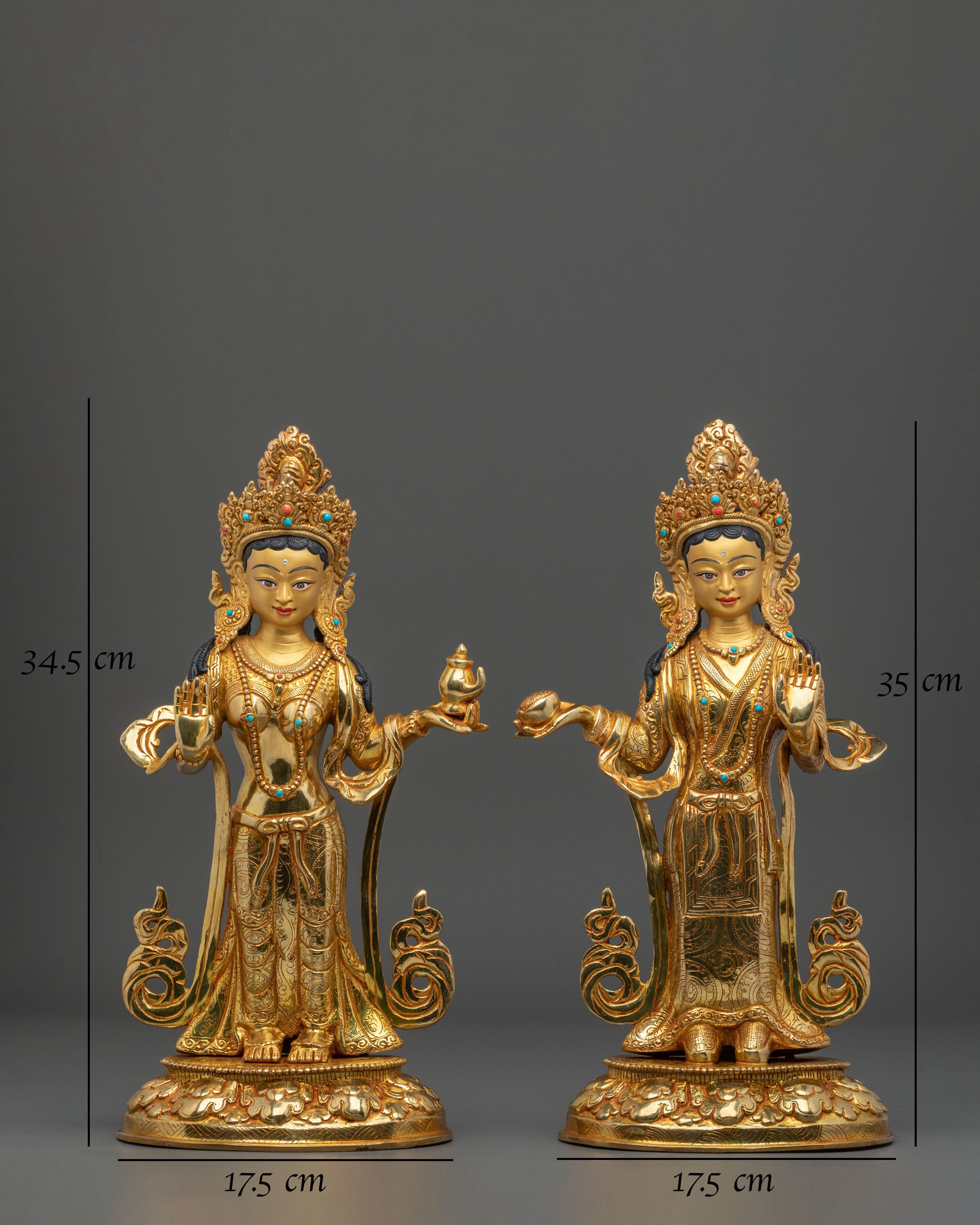 Yeshe Tsogyal and Mandarva Spiritual Figurine | Home Decor