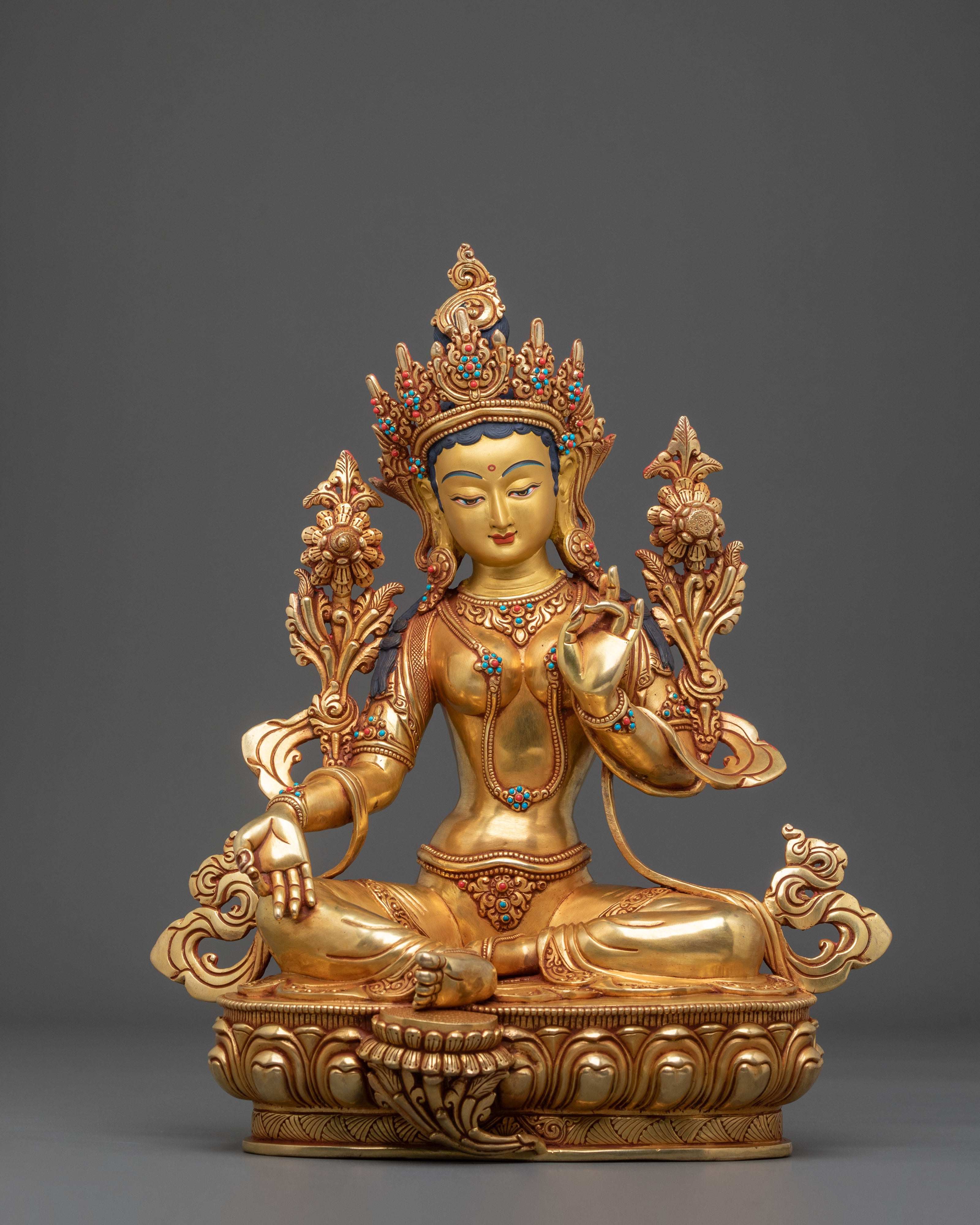 Green Tara Statue: Embodiment of Compassionate Action