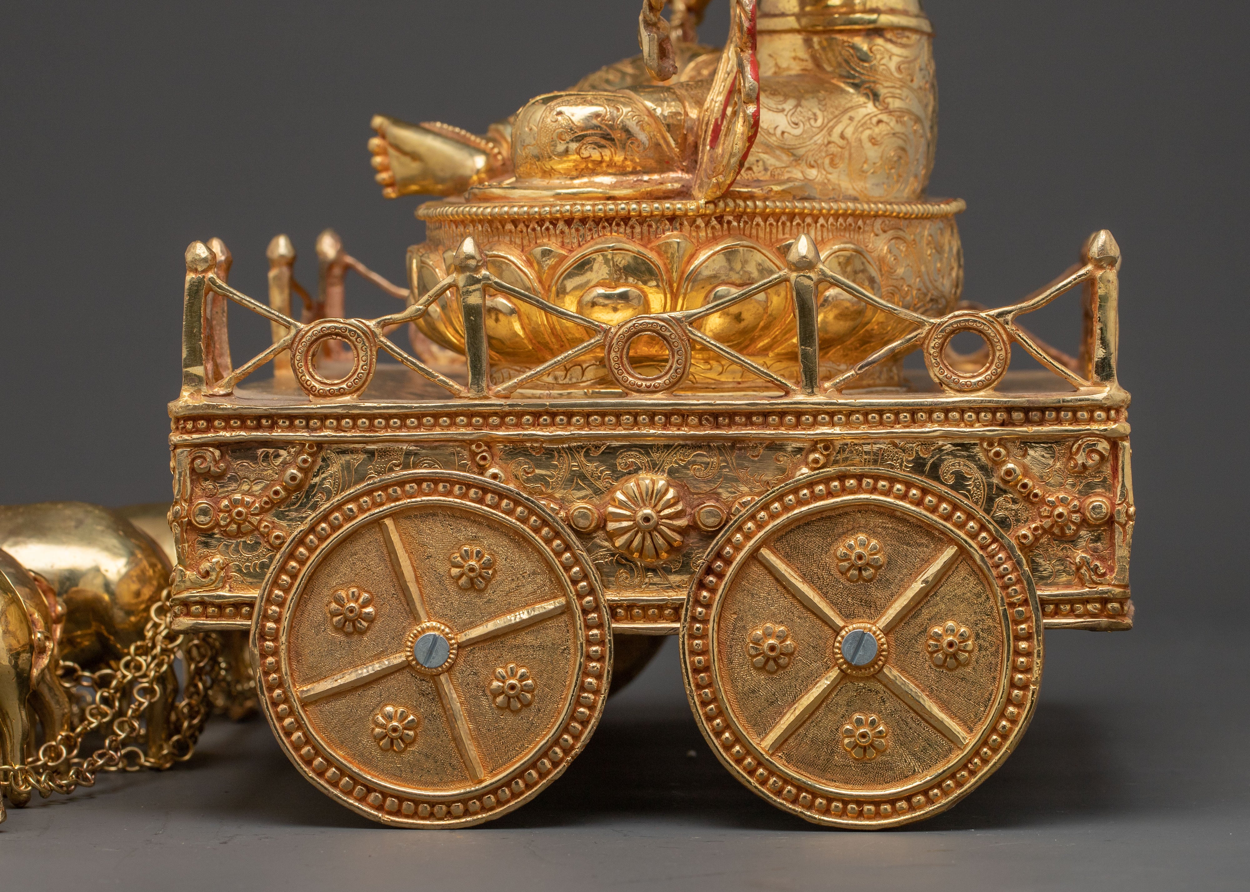 Marici Gold Gilded Sacred Statue - Radiant Protector Art