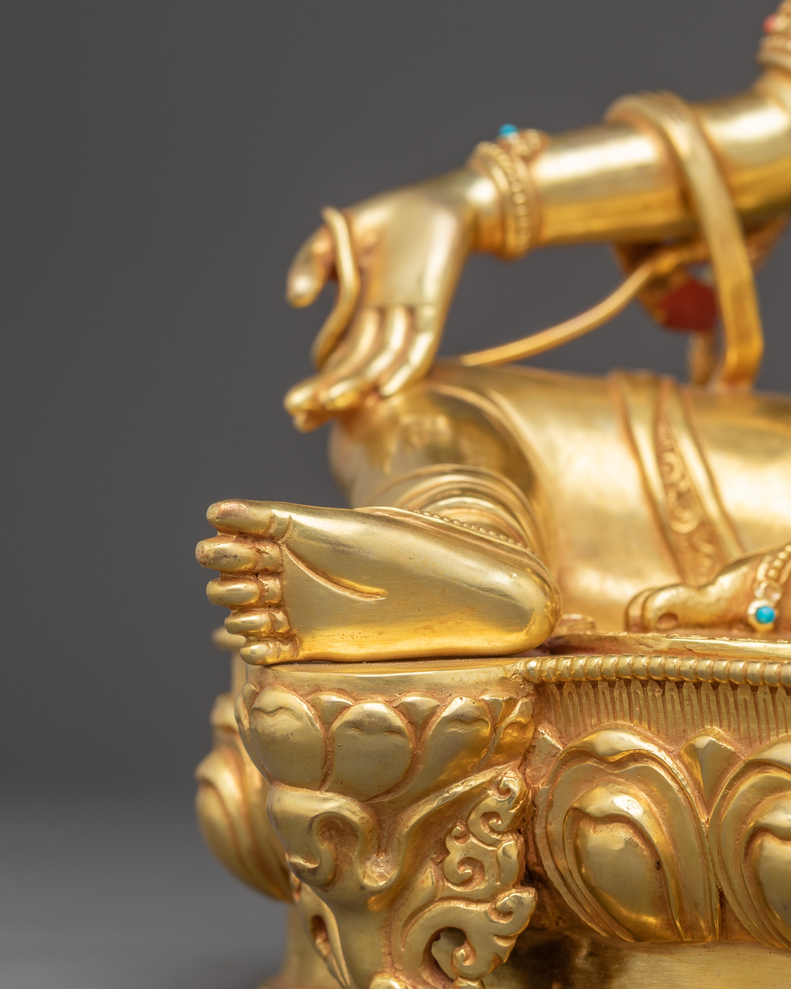 Green Tara Statue: Embodiment of Enlightened Action