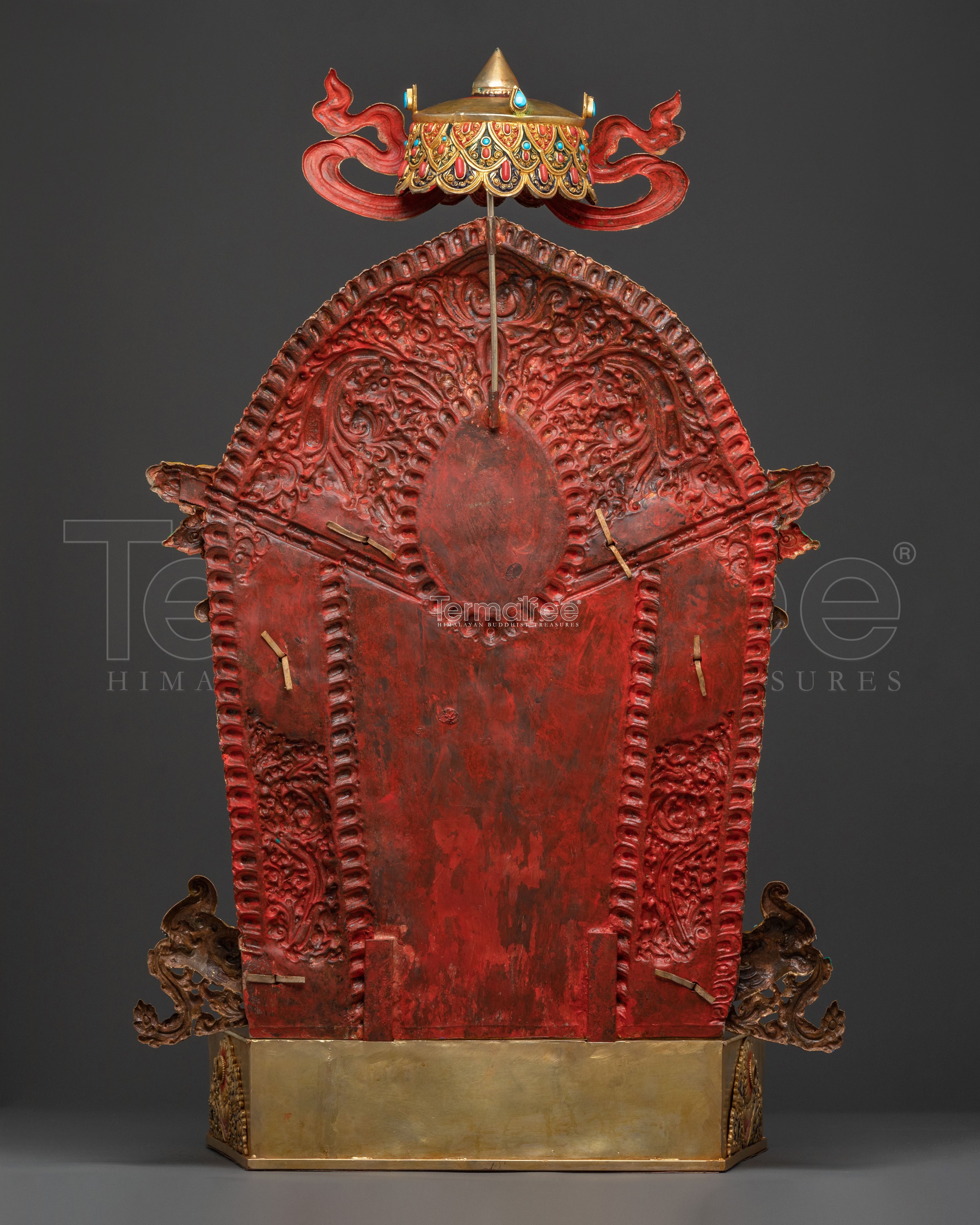 Green Tara Sculpture on Throne | Goddess of Compassion