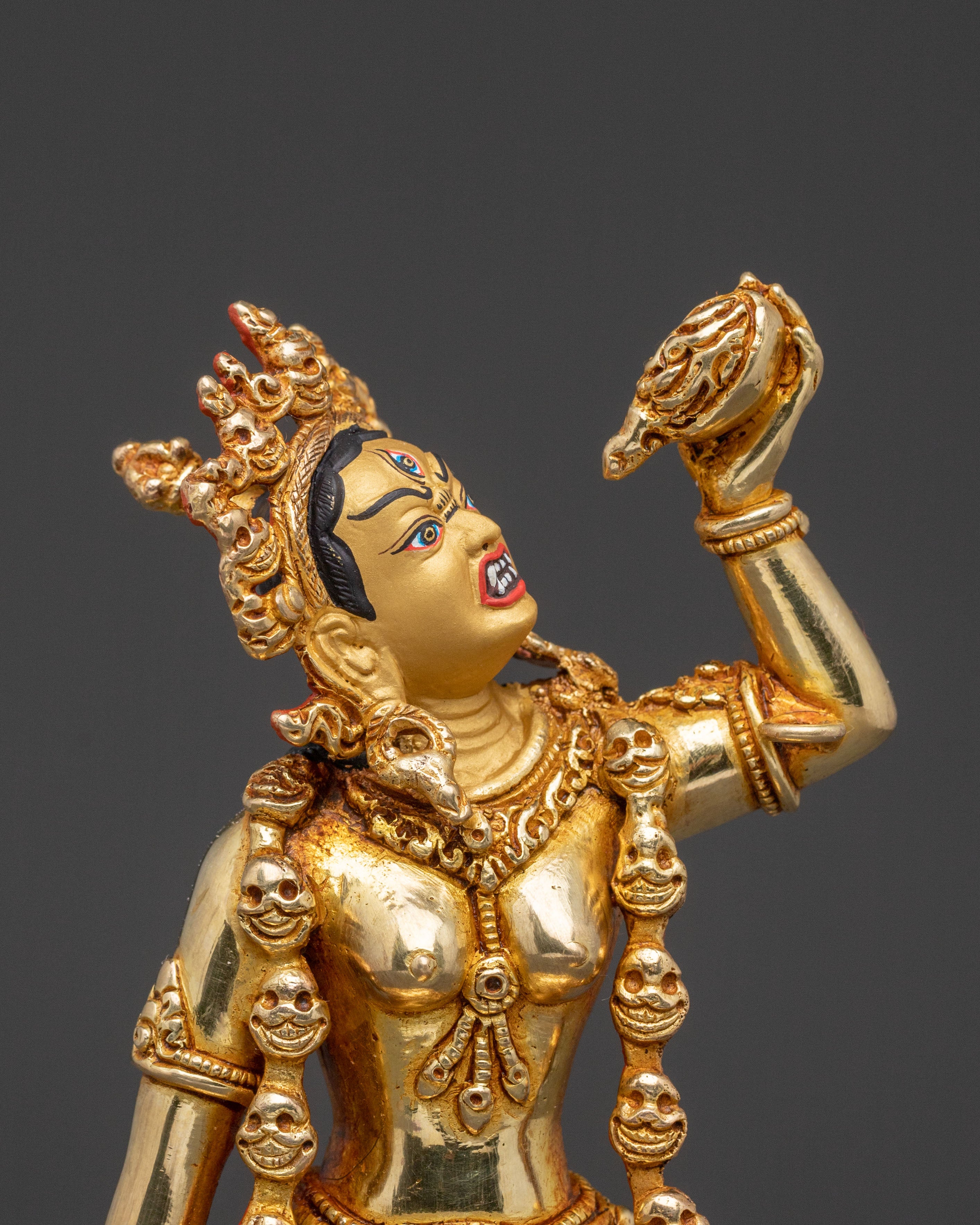 Vajrayogini Golden Statue: Enlightened Wisdom