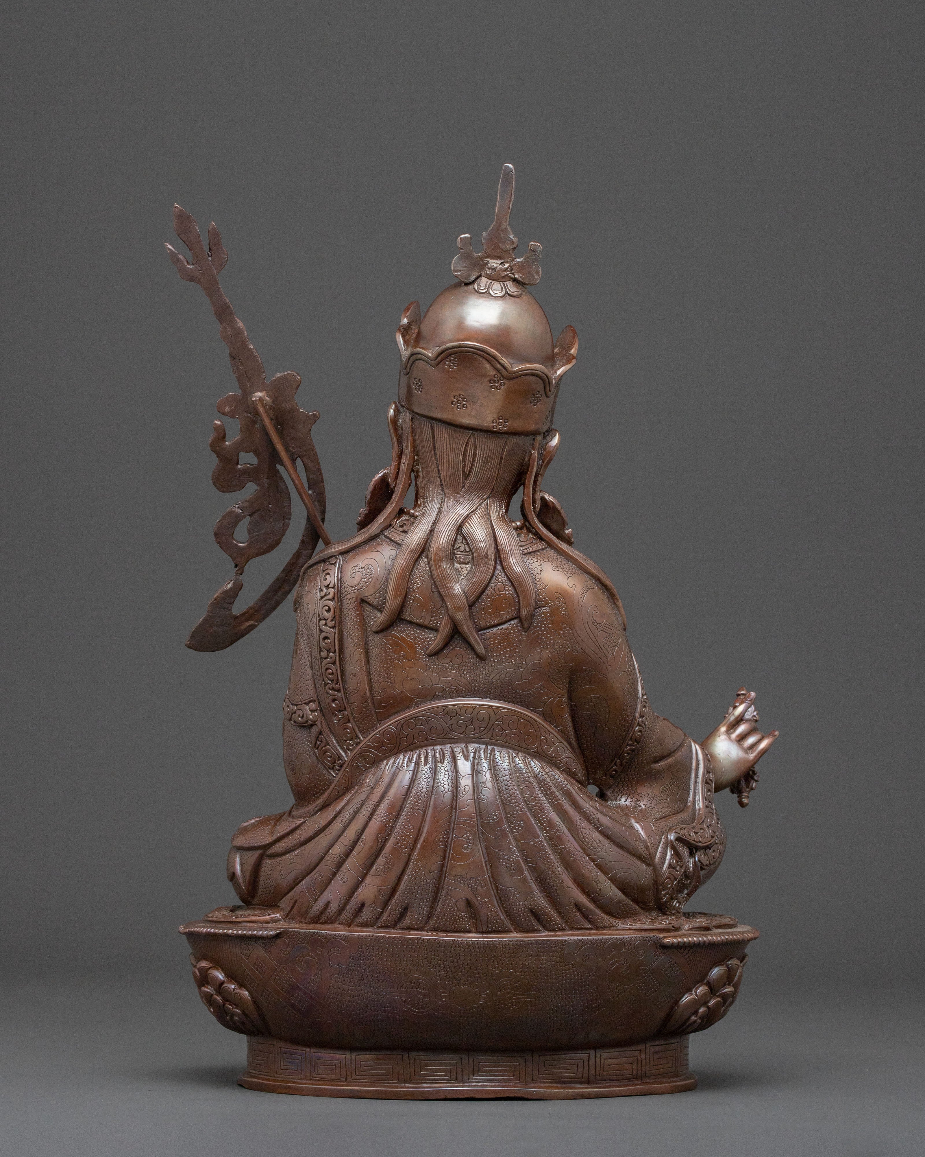 Guru Rinpoche Statue | Oxidized Copper Icon