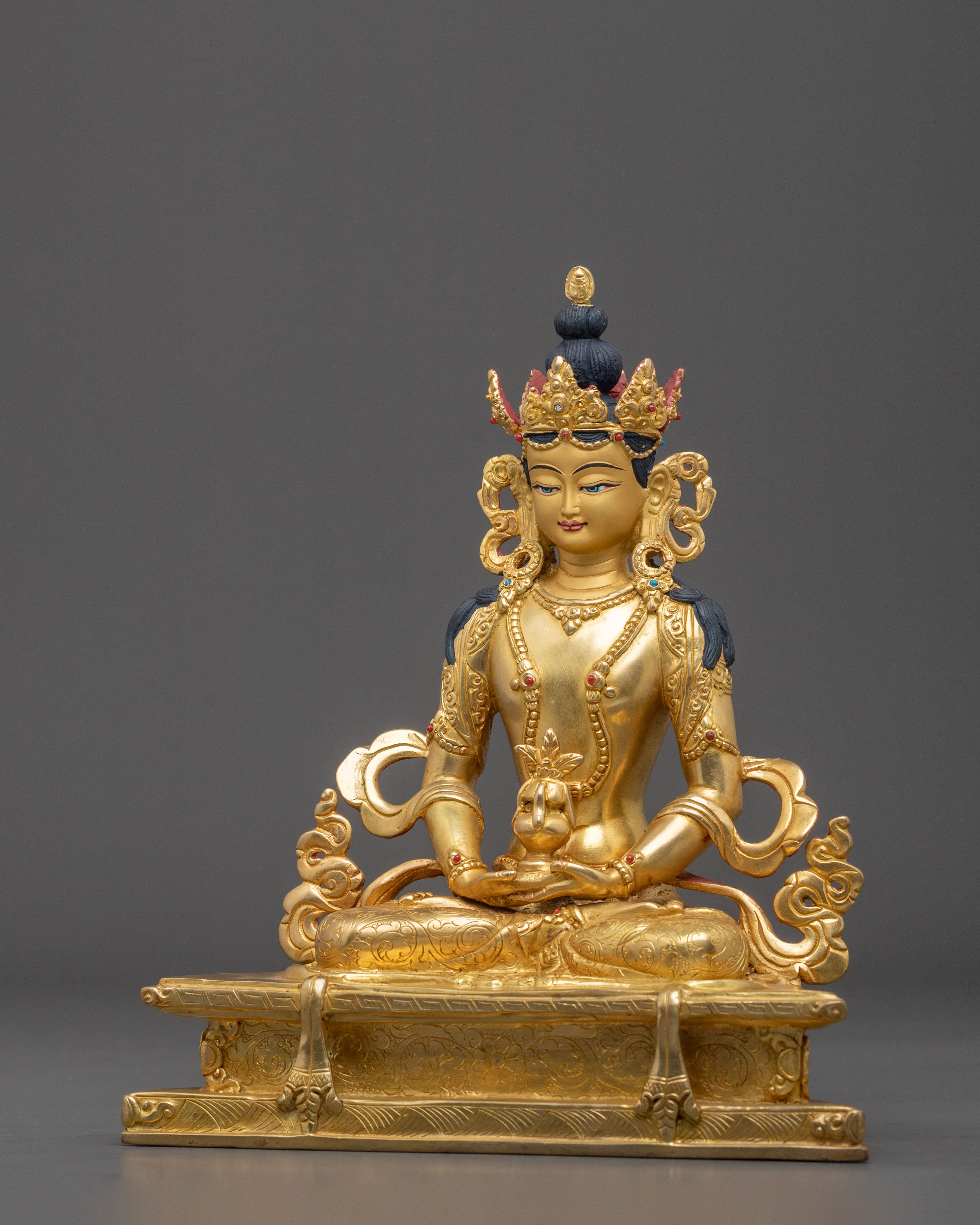 Amitayus Meditation Decor Statue: Buddha of Longevity
