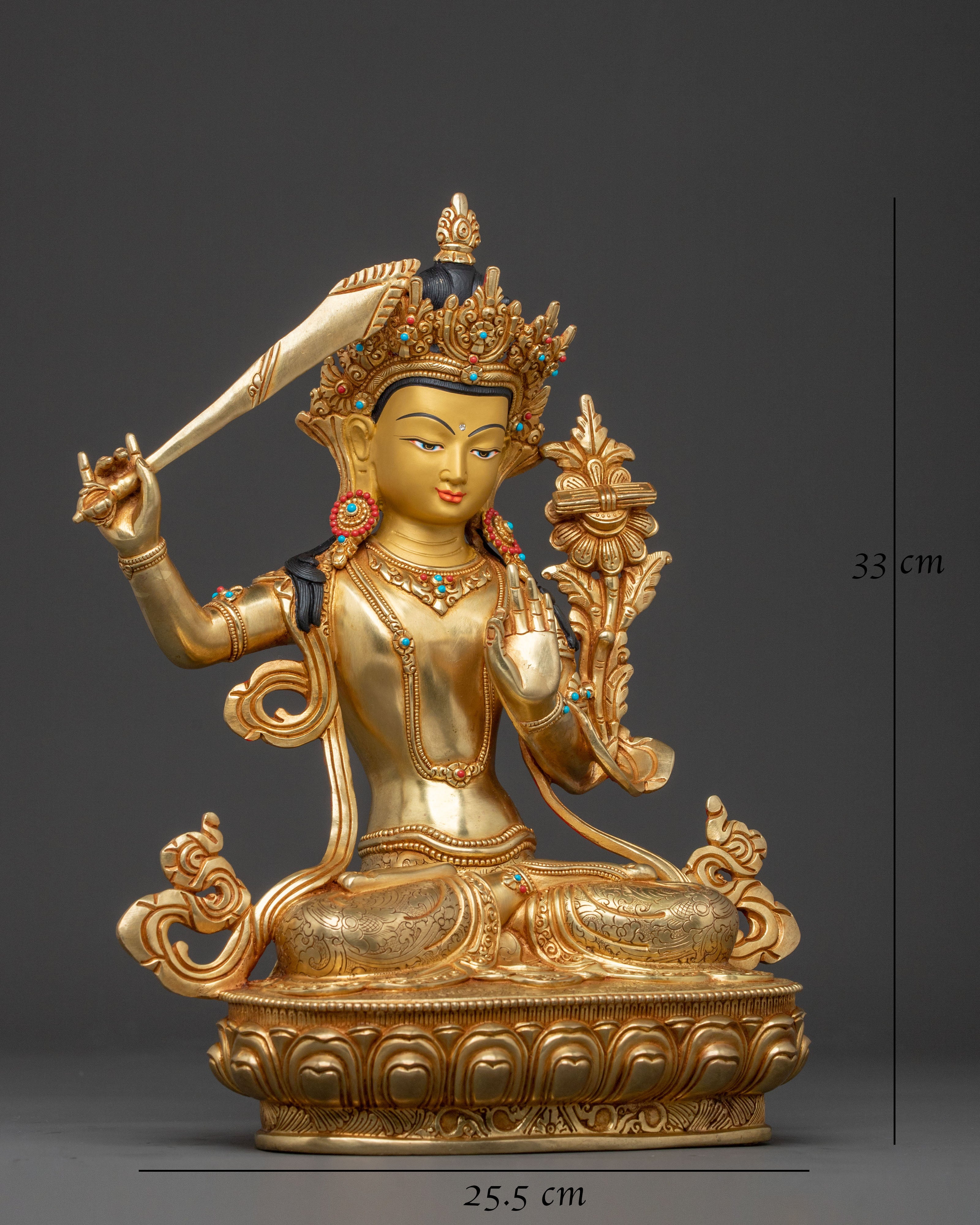 Manjushri Wisdom Statue | Buddhist Altar Decor