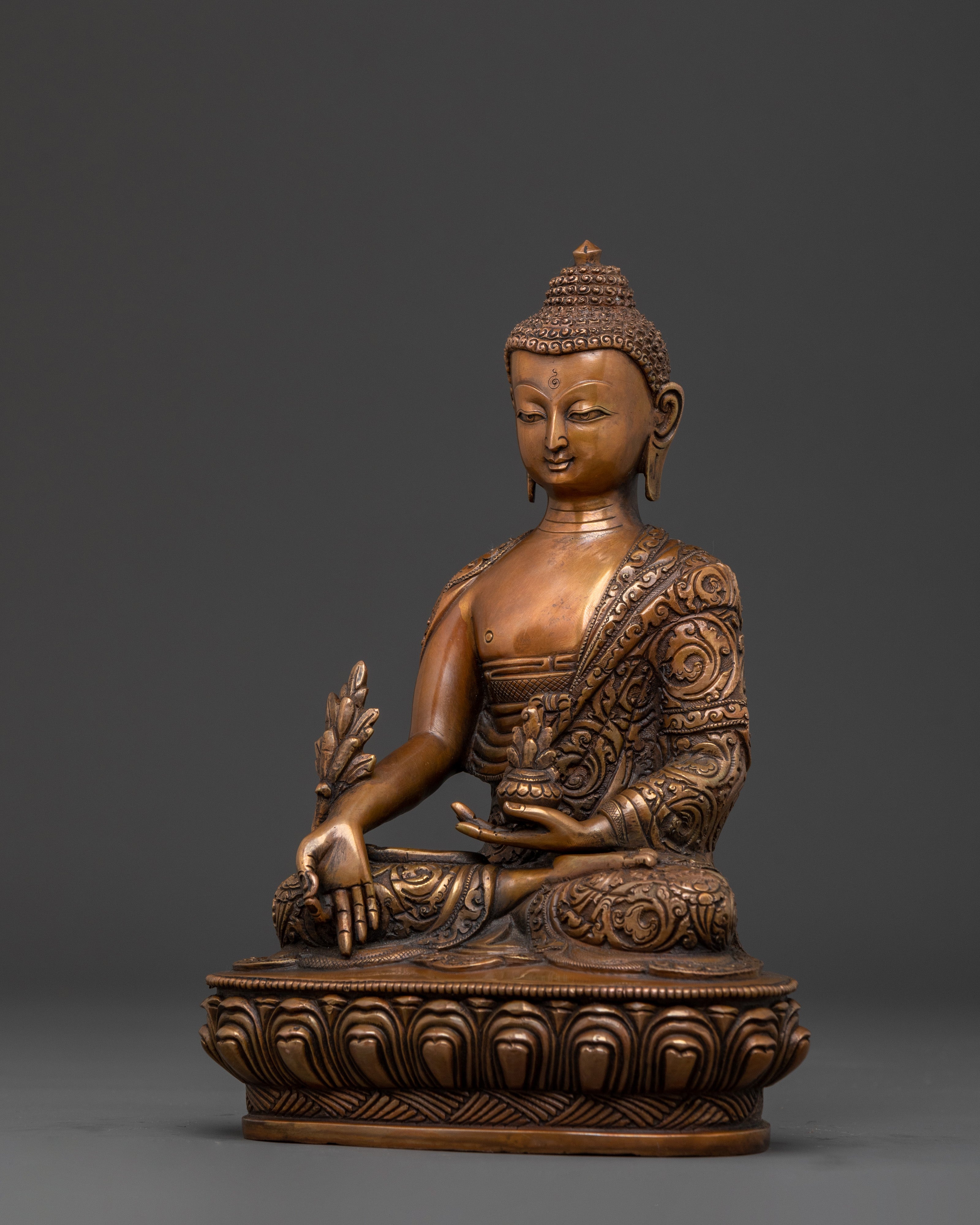 Medicine Buddha Tibetan Statue | Healing Decor