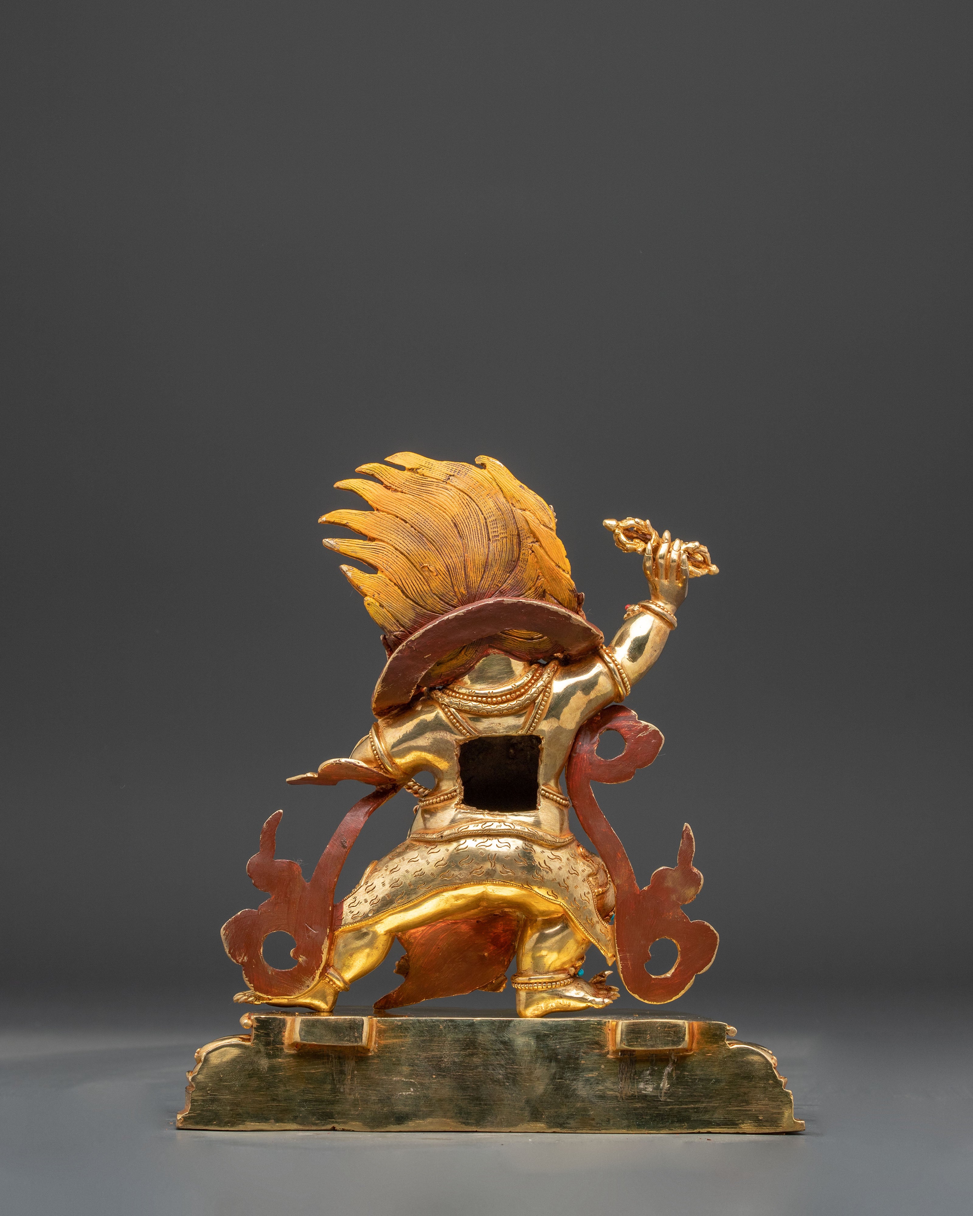 Handcrafted Vajrapani Statue: Protector of Dharma